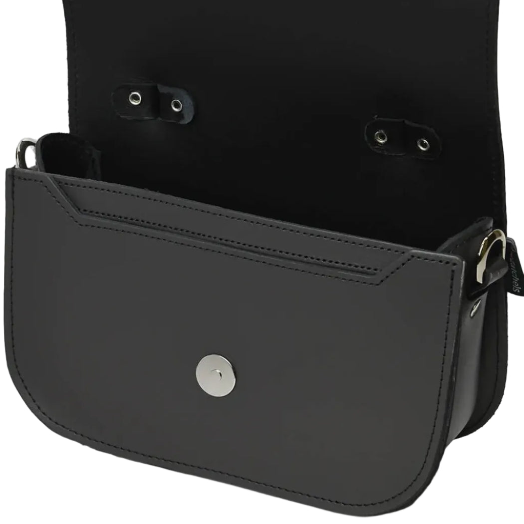 Zatchels Aura Handmade Leather Bag - Graphite Clutch Bag emmy-jane-boutique.myshopify.com