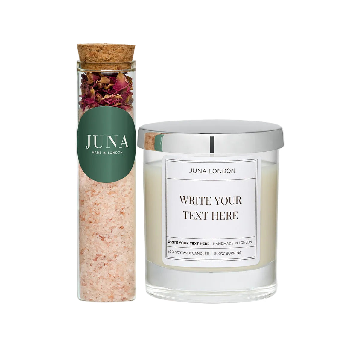 candle with a message
