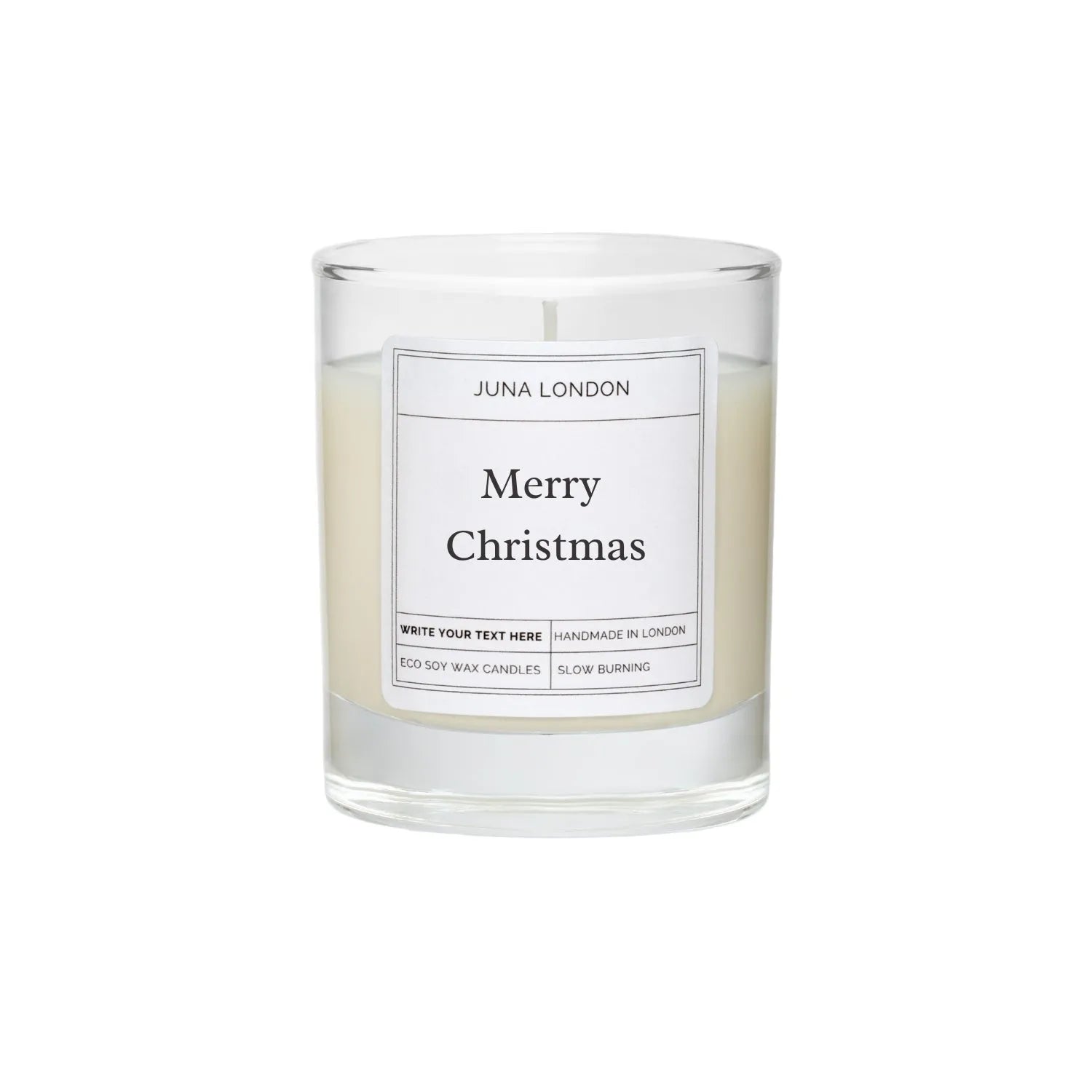 JUNA LTD The Merry Christmas Candle - Handpoured Soy Wax Candles Home & Garden > Decor > Home Fragrances > Candles > Christmas Candles > Soy Wax Candles > Candle Gifts > Handmade Candles emmy-jane-boutique.myshopify.com