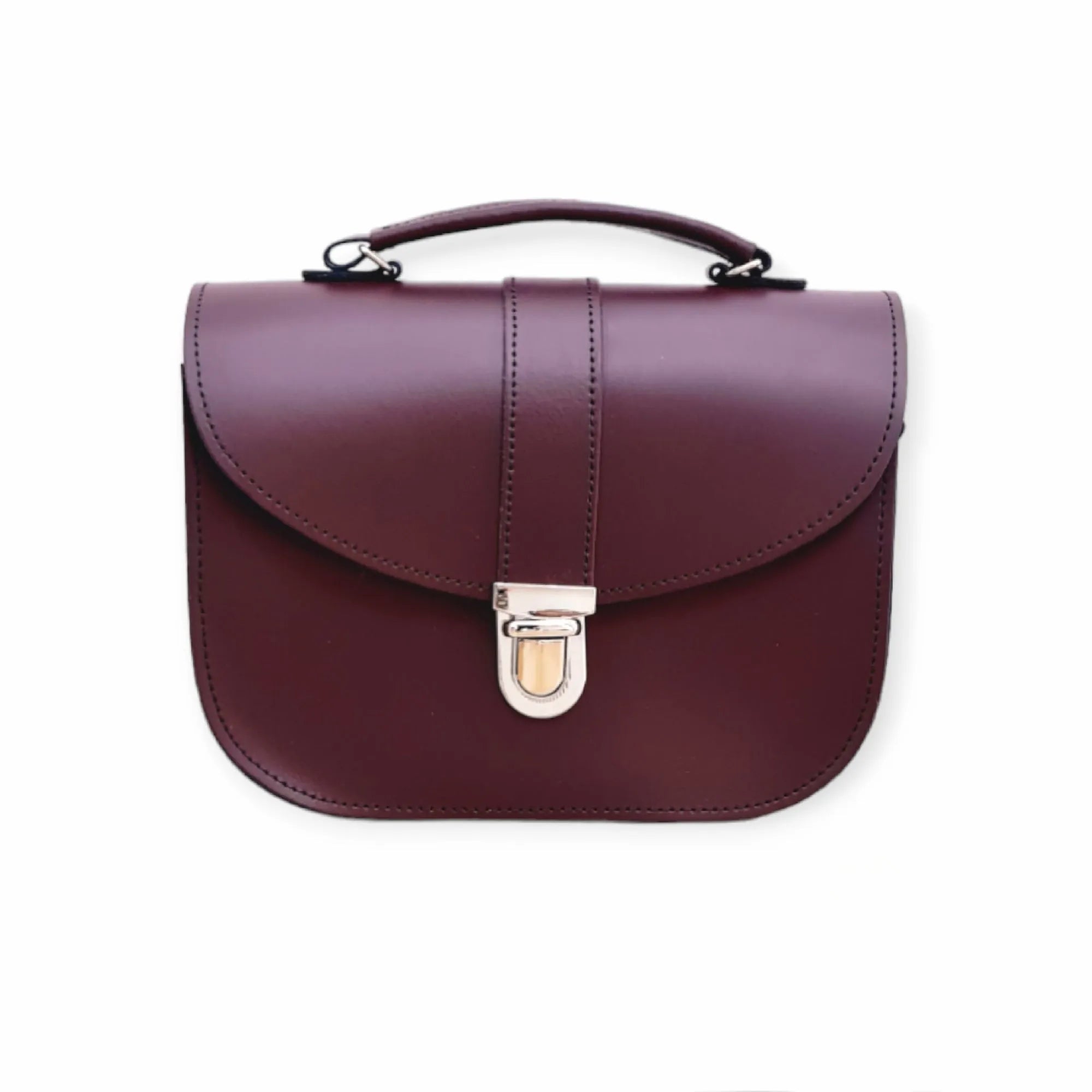 Zatchels Olympia Handmade Leather Bag - Marsala Red Cross Body Bag emmy-jane-boutique.myshopify.com