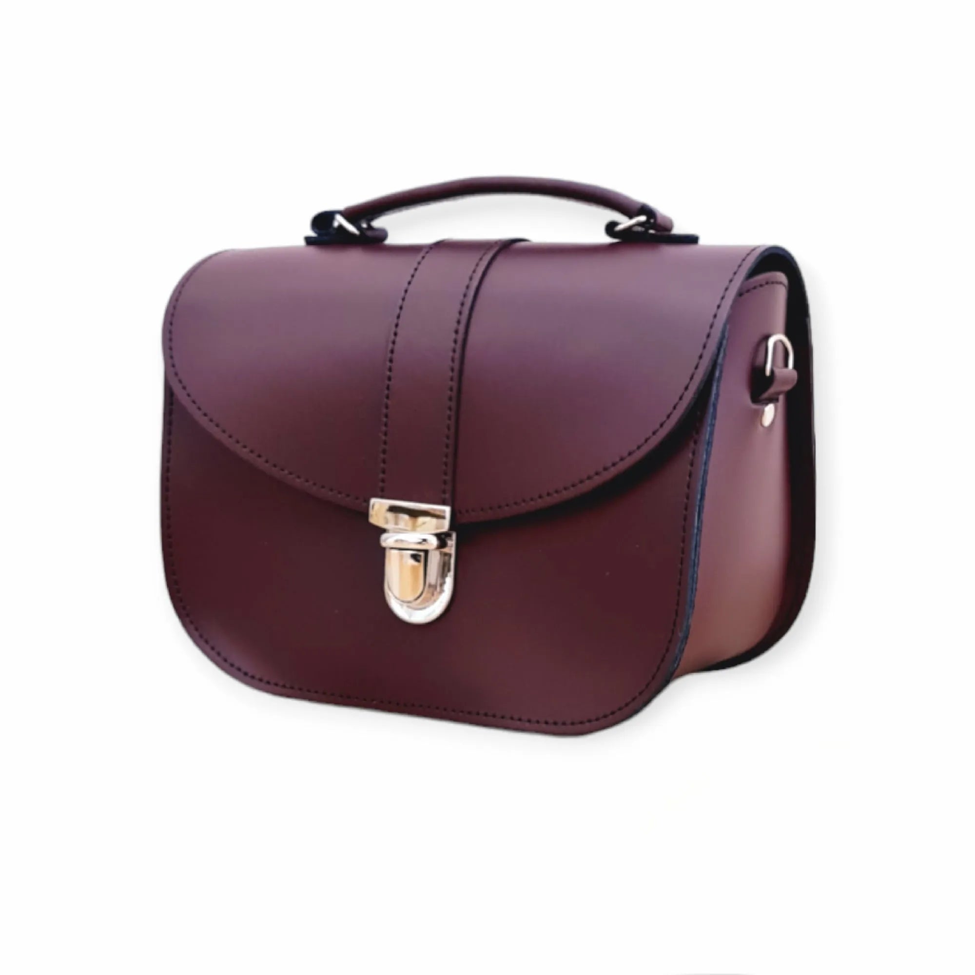 Zatchels Olympia Handmade Leather Bag - Marsala Red Cross Body Bag emmy-jane-boutique.myshopify.com