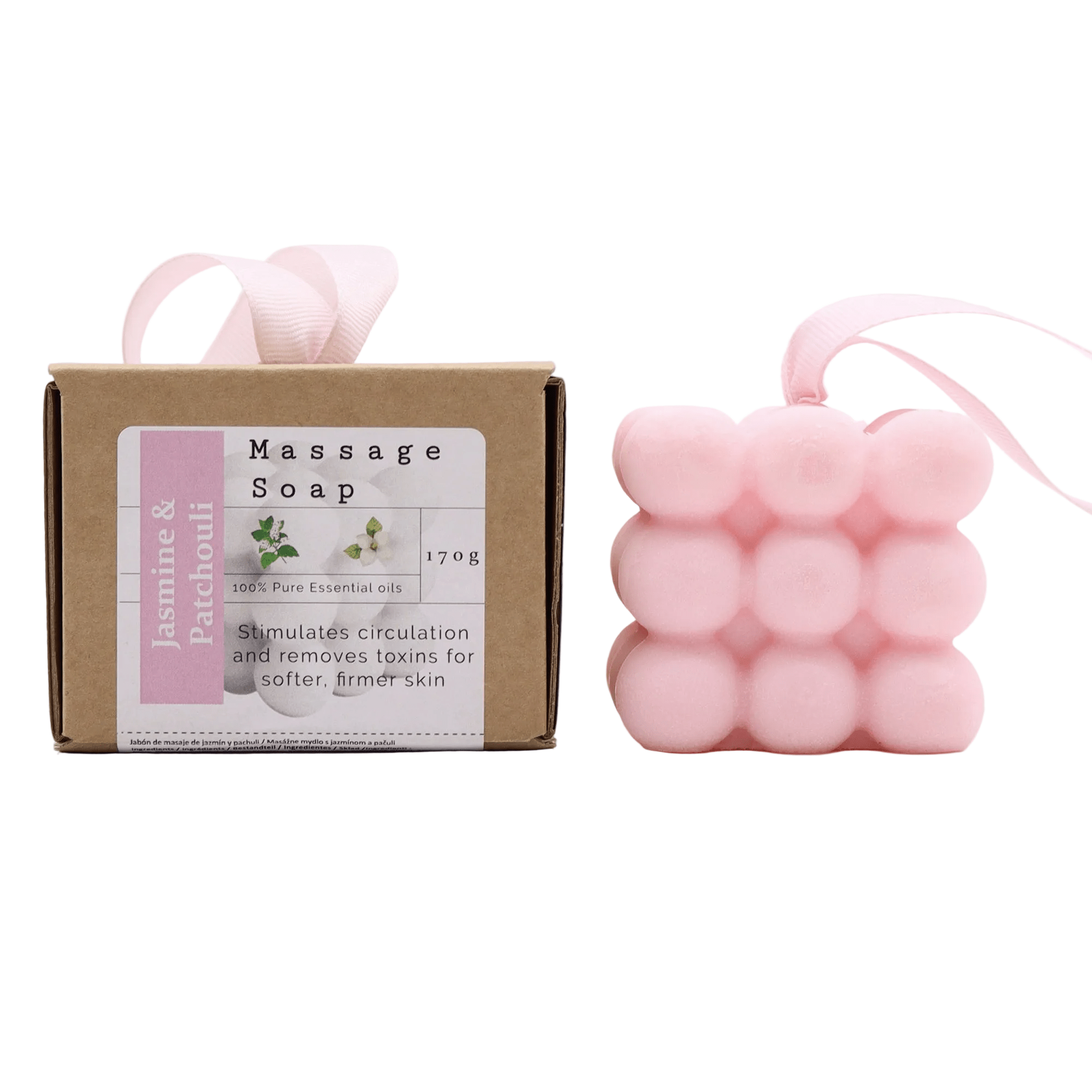 Boxed Single Massage Soaps - Jasmine & Patchouli