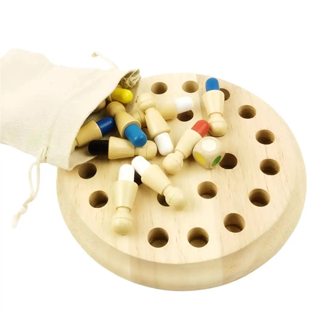 Emmy Jane Wooden Toys For 3+ Year Olds - Memory Match Stick Chess Toys & Games > Games > Board Games emmy-jane-boutique.myshopify.com