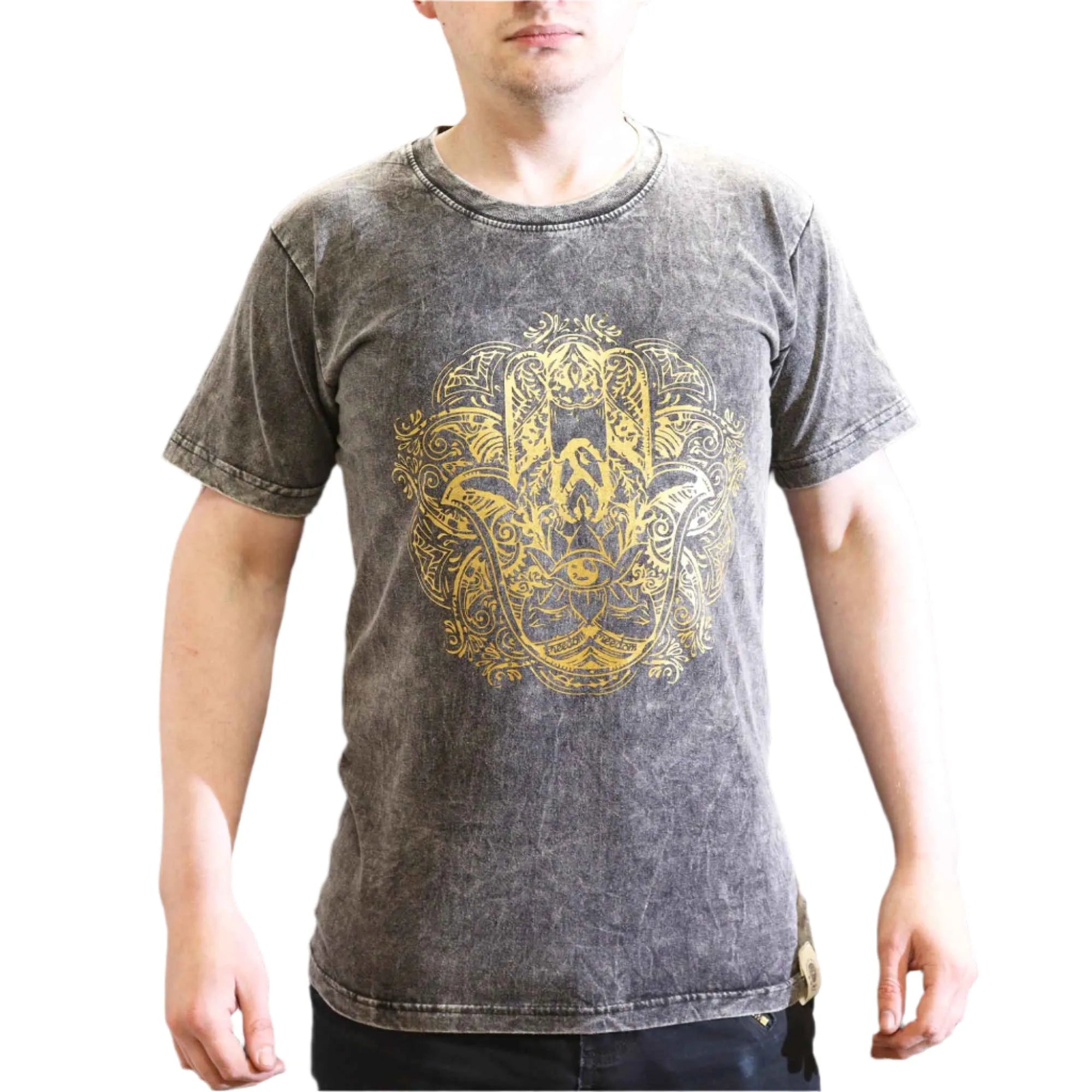 Nomad Sari Stonewashed Handmade Nomad Sari Tees Cotton T-Shirts Clothing & Accessories > Clothing > Shirts & Tops > Unisex Cotton T-Shirts > Stonewashed Cotton T-Shirts > Unisex T Shirts > Handmade T-Shirts > Nomad Sari Tees emmy-jane-boutique.myshopify.com