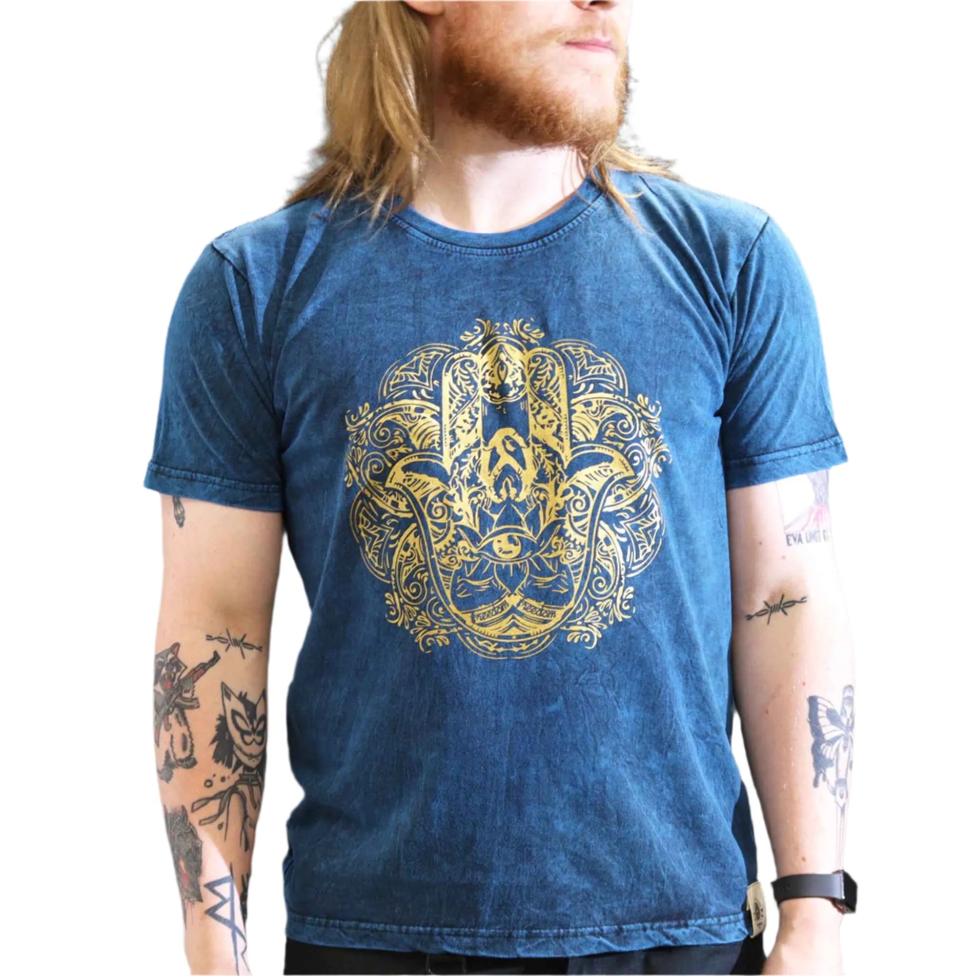 Nomad Sari Stonewashed Handmade Nomad Sari Tees Cotton T-Shirts Clothing & Accessories > Clothing > Shirts & Tops > Unisex Cotton T-Shirts > Stonewashed Cotton T-Shirts > Unisex T Shirts > Handmade T-Shirts > Nomad Sari Tees emmy-jane-boutique.myshopify.com