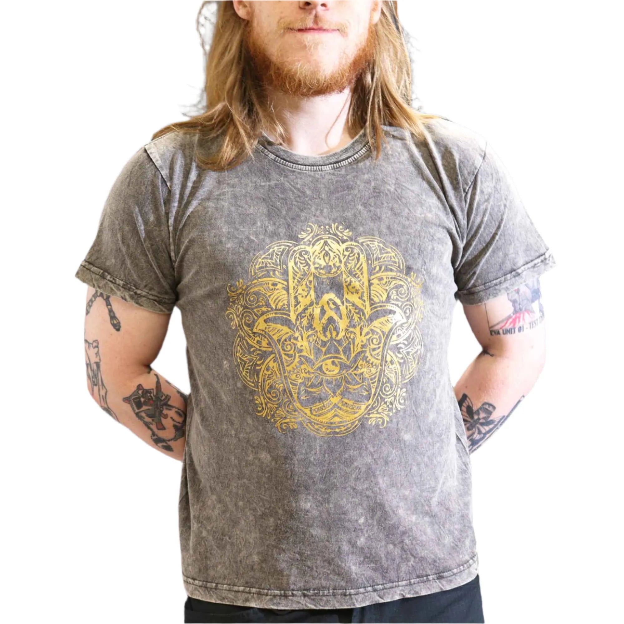 Nomad Sari Stonewashed Handmade Nomad Sari Tees Cotton T-Shirts Clothing & Accessories > Clothing > Shirts & Tops > Unisex Cotton T-Shirts > Stonewashed Cotton T-Shirts > Unisex T Shirts > Handmade T-Shirts > Nomad Sari Tees emmy-jane-boutique.myshopify.com