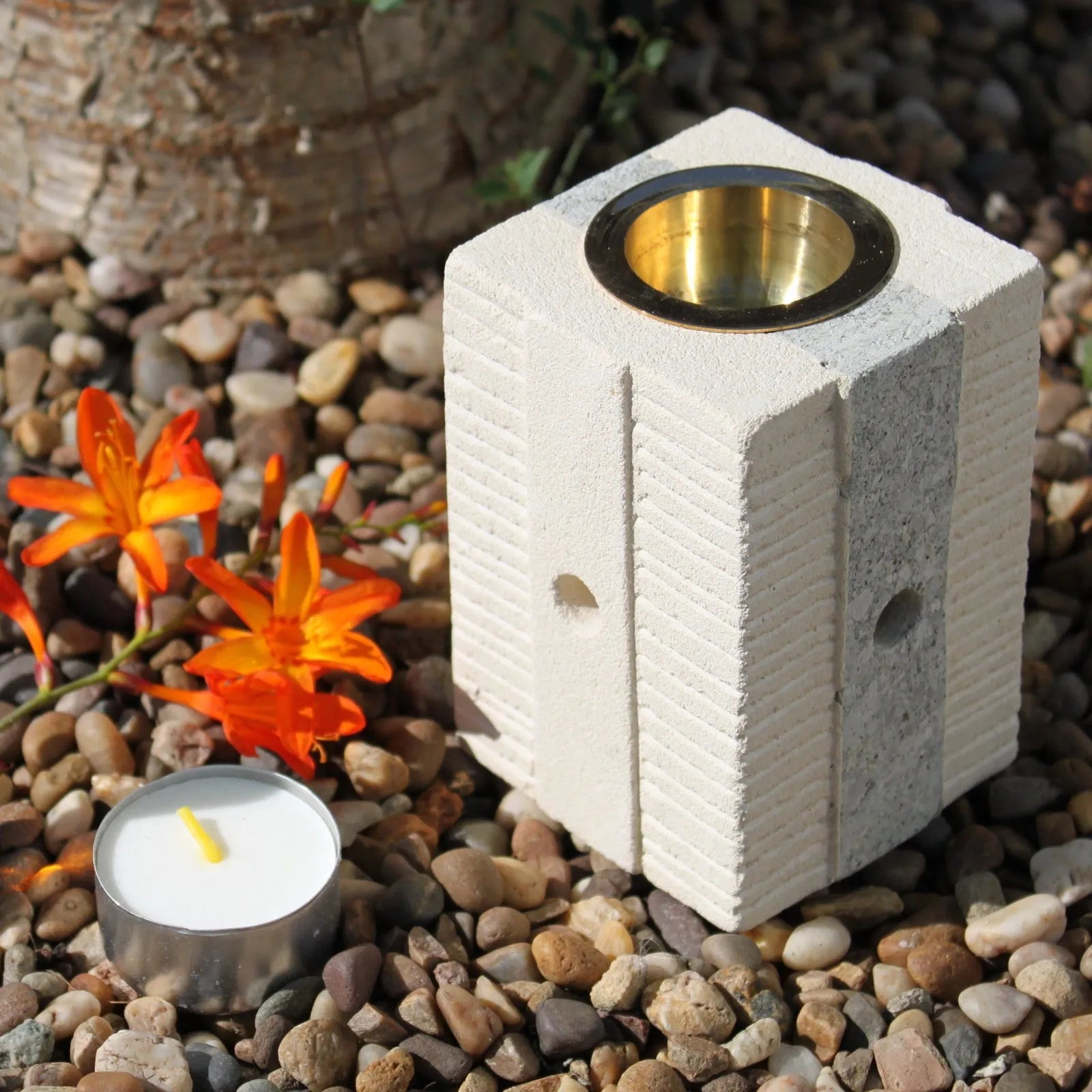 Ancient Wisdom Sandstone Wax Melt & Oil Burner - Hand Carved in Indonesia Home & Garden > Decor > Home Fragrance Accessories > Candle & Oil Warmers > Sandstone Wax Melt & Oil Burners > Hand Carved Oil Burners > indonesian oil burners emmy-jane-boutique.myshopify.com