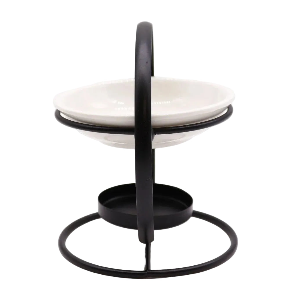 AW Home Wax Melt Burner - Ceramic & Metal Oil Burner - Black & White - 4 Designs Home & Garden > Decor > Home Fragrance Accessories > Aroma Diffusers > Ceramic Oil Burners > Metal Oil Burners > Ceramic Wax Melt Burners > Black and White Oil Burners emmy-jane-boutique.myshopify.com