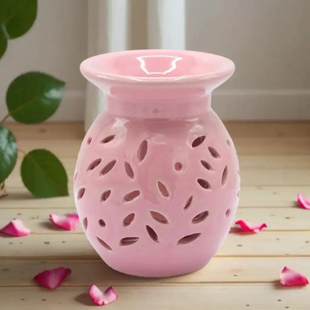 Emmy Jane Classic Ceramic Oil Burners - Floral Design - Choice of 5 Colours Home & Garden > Decor > Home Fragrance Accessories > Aroma Diffusers > Ceramic Oil Burners emmy-jane-boutique.myshopify.com