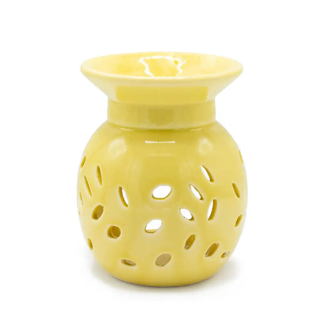 Emmy Jane Classic Ceramic Oil Burners - Floral Design - Choice of 5 Colours Home & Garden > Decor > Home Fragrance Accessories > Aroma Diffusers > Ceramic Oil Burners emmy-jane-boutique.myshopify.com