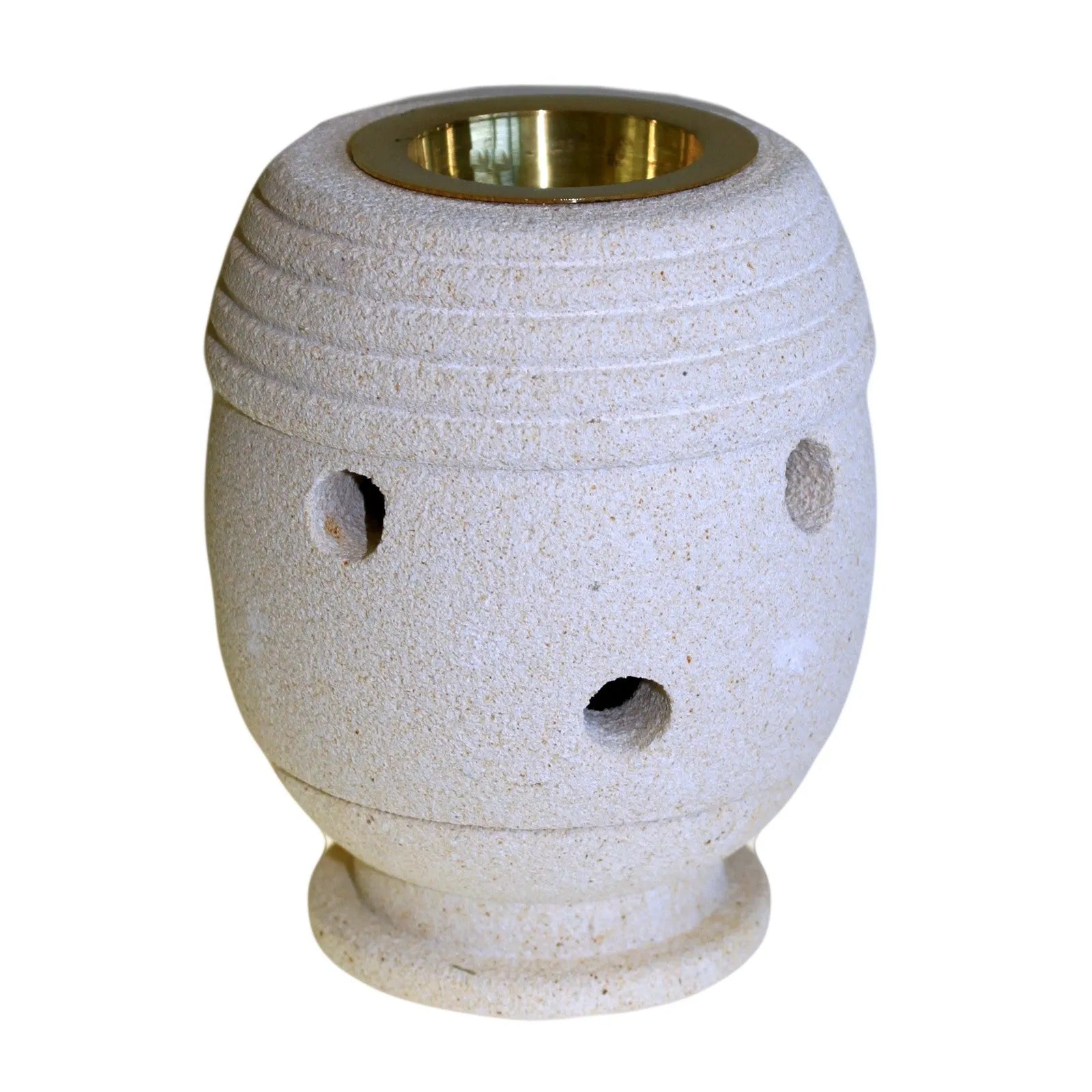 Ancient Wisdom Sandstone Wax Melt & Oil Burner - Hand Carved in Indonesia Home & Garden > Decor > Home Fragrance Accessories > Candle & Oil Warmers > Sandstone Wax Melt & Oil Burners > Hand Carved Oil Burners > indonesian oil burners emmy-jane-boutique.myshopify.com
