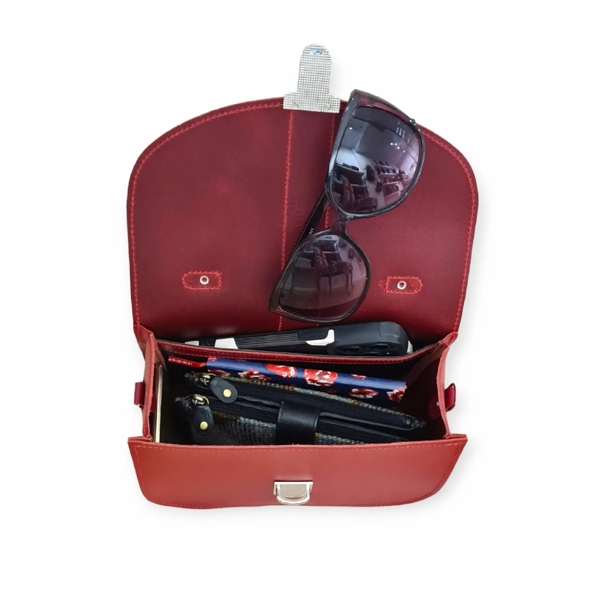 Zatchels Olympia Handmade Leather Bag - Marsala Red Cross Body Bag emmy-jane-boutique.myshopify.com