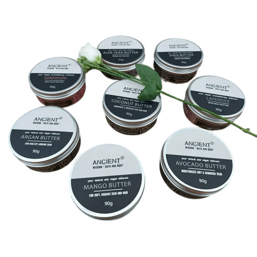 Ancient Wisdom Ancient Wisdom - Natural Aromatherapy Shea Body Butter - 90g - Vegan Friendly Health & Beauty > Personal Care > Cosmetics > Skin Care > Lotion & Moisturizer > Body Butter > Vegan Body Butter > Natural Aromatherapy Shea Body Butter emmy-jane-boutique.myshopify.com