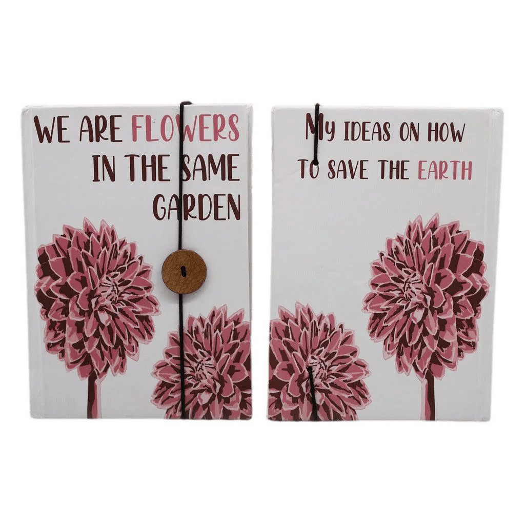 Ancient Wisdom Handmade Antique Recycled Plain Paper Notebook with Strap & Coconut Button Office Supplies > General Office Supplies > Paper Products > Notebooks & Notepads > Handmade Notebooks > Antique Recycled Plain Paper Notebook emmy-jane-boutique.myshopify.com