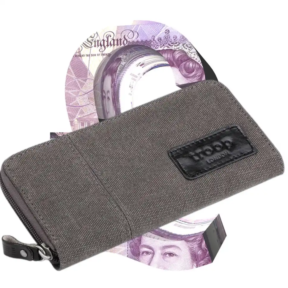 Troop London Canvas Purse - Troop London Canvas Zip Around Wallet - 5 Colours Apparel & Accessories > Handbags, Wallets & Cases > Wallets & Money Clips > Canvas Purse > Troop London Canvas Zip Around Wallet emmy-jane-boutique.myshopify.com
