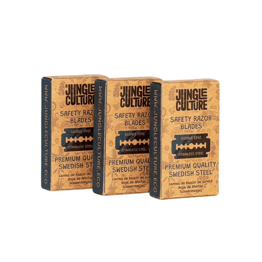 Jungle Culture Plastic-Free Razor Blades - Double Edge Safety Blades - Jungle Culture Health & Beauty > Personal Care > Shaving & Grooming > Razors & Razor Blades > Eco-Friendly Razor blades > Zero Waste Razor blades emmy-jane-boutique.myshopify.com