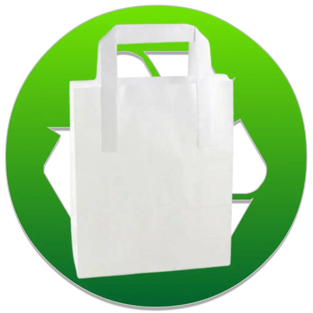 Emmy Jane Paper Carrier Bags - Recycled & Recyclable - 2 Sizes - White or Brown Arts & Entertainment > Party & Celebration > Gift Giving > Gift Wrapping > Gift Bags > Plain Paper Gift Bags > Paper Carrier Bags > Recycled Paper Bags emmy-jane-boutique.myshopify.com