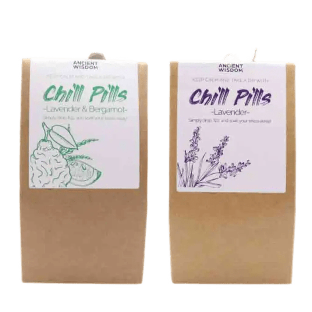 Ancient Wisdom Bath Bomb Gift - Chill Pill Gift Packs - Mini Bath Bomb Gift Set Health & Beauty > Personal Care > Cosmetics > Bath & Body > Bath Additives > Bath Bombs > Mini Bath Bombs with Essential Oils > Aromatherapy Bath Bomb Gift > Chill Pill Bath and Body Gift Set emmy-jane-boutique.myshopify.com