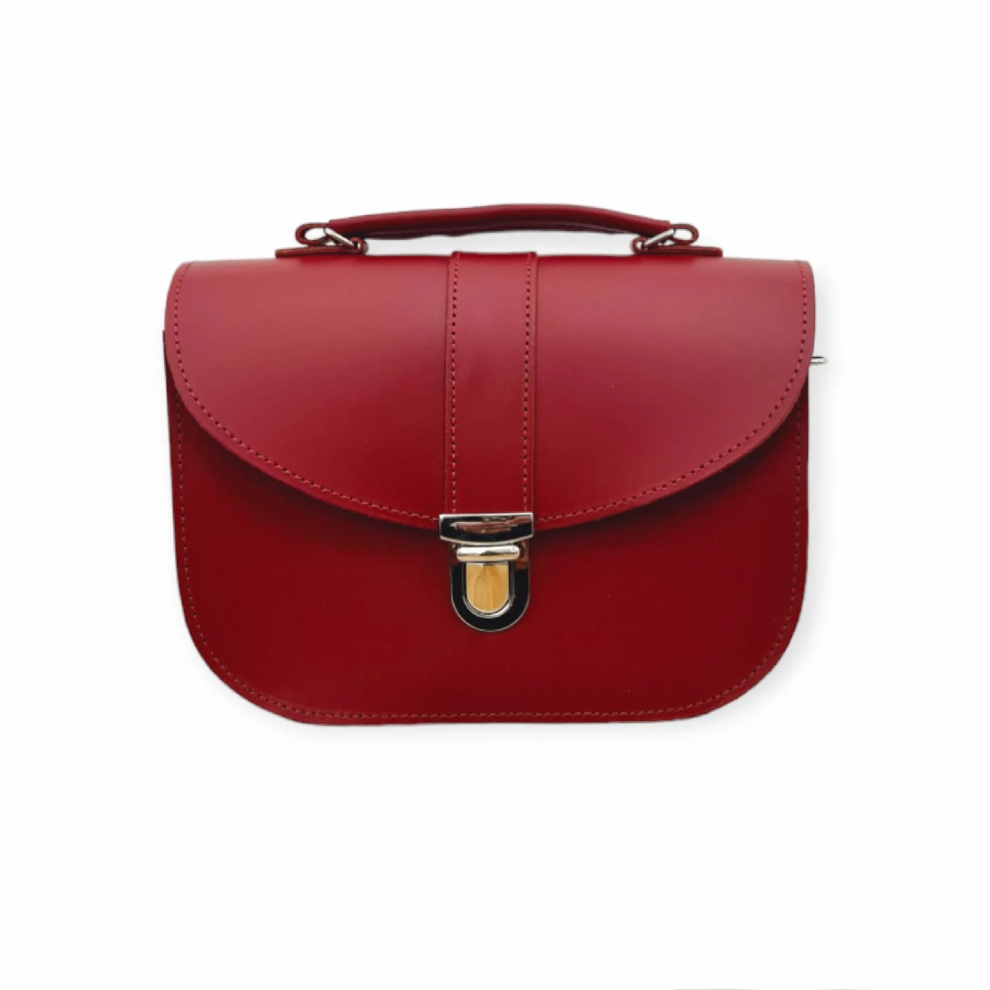 Zatchels Red Leather Handbag - Olympia Handmade Leather Bag - Red Clothing & Accessories > Handbags, Wallets & Cases > Handbags > Handmade Handbags > Leather Handbags > Red Leather Handbag > Olympia Handmade Leather Bag Red > Red Cross Body Bag emmy-jane-boutique.myshopify.com