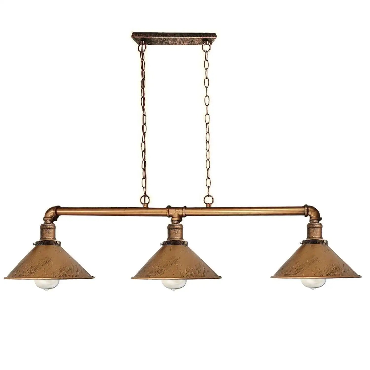 LEDSone Pipe Ceiling Lighting Steampunk Lamp Shades 3 Way Vintage Lighting Fixture Home & Garden > Lighting > Lighting Fixtures > Ceiling Light Fixtures > Ceiling Lights > Metal Ceiling Lights > Pendant Lights emmy-jane-boutique.myshopify.com