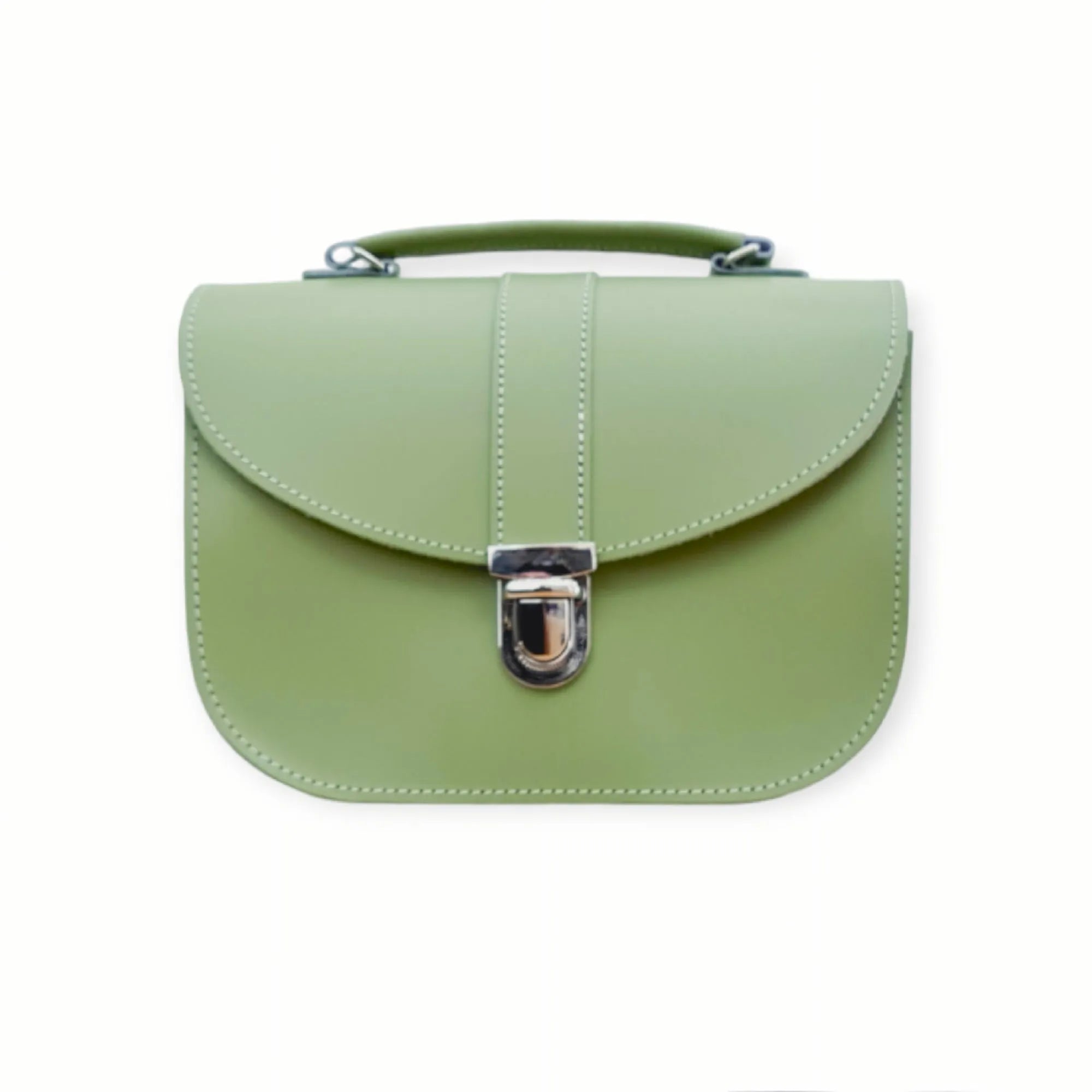 Zatchels Olympia Handmade Leather Bag - Sage Green Cross Body Bag emmy-jane-boutique.myshopify.com