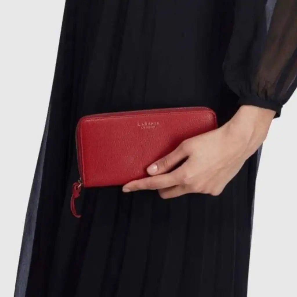 LaBante London Vegan Purse - Serene Black - Sustainable Vegan Zip Around Wallet Apparel & Accessories > Handbags, Wallets & Cases > Wallets & Money Clips > Vegan Leather Purse > LaBante Vegan Zip Around Wallet emmy-jane-boutique.myshopify.com