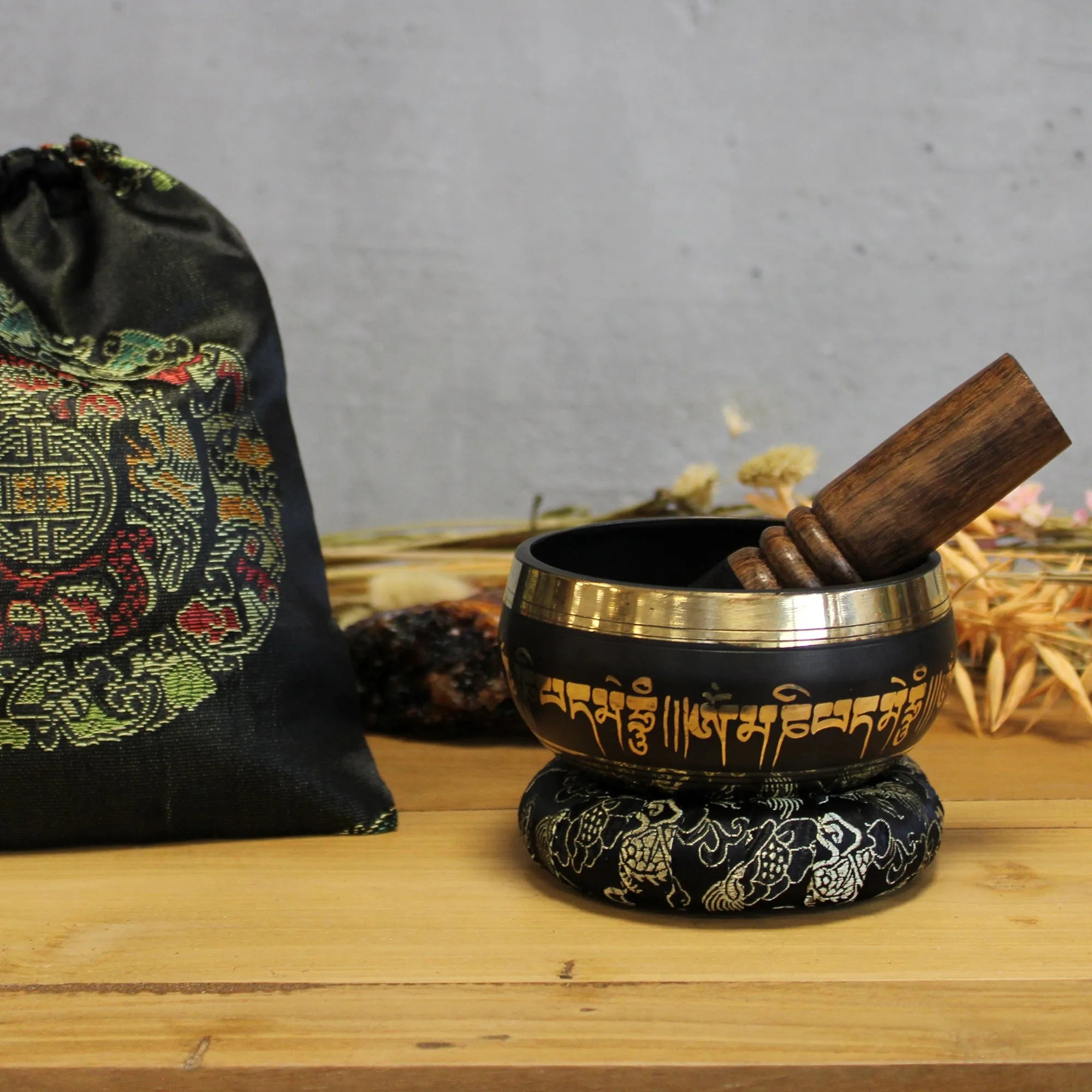 Ancient Wisdom Singing Bowl Sets - Singing Bowl Cushion And Wooden Stick. Arts & Entertainment > Hobbies & Creative Arts > Musical Instruments > Percussion > Singing Bowl Sets > Singing Bowl Cushion And Wooden Stick Sets emmy-jane-boutique.myshopify.com