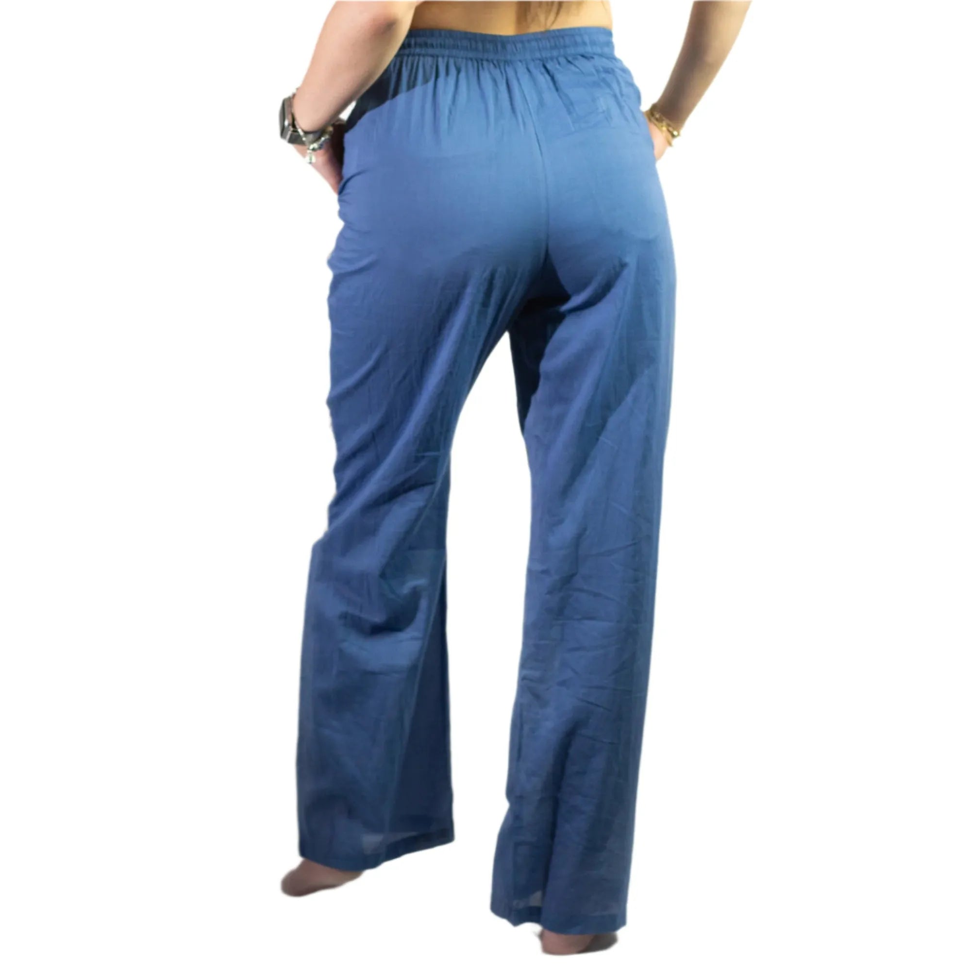 Ancient Wisdom Cotton Summer Trousers - Holiday Lounge Pants Clothing & Accessories > Clothing > Trousers & Jeans > Cotton Trousers > Holiday Trousers > Lounge Pants > Hand Painted Trousers > Indian Cotton Trousers emmy-jane-boutique.myshopify.com