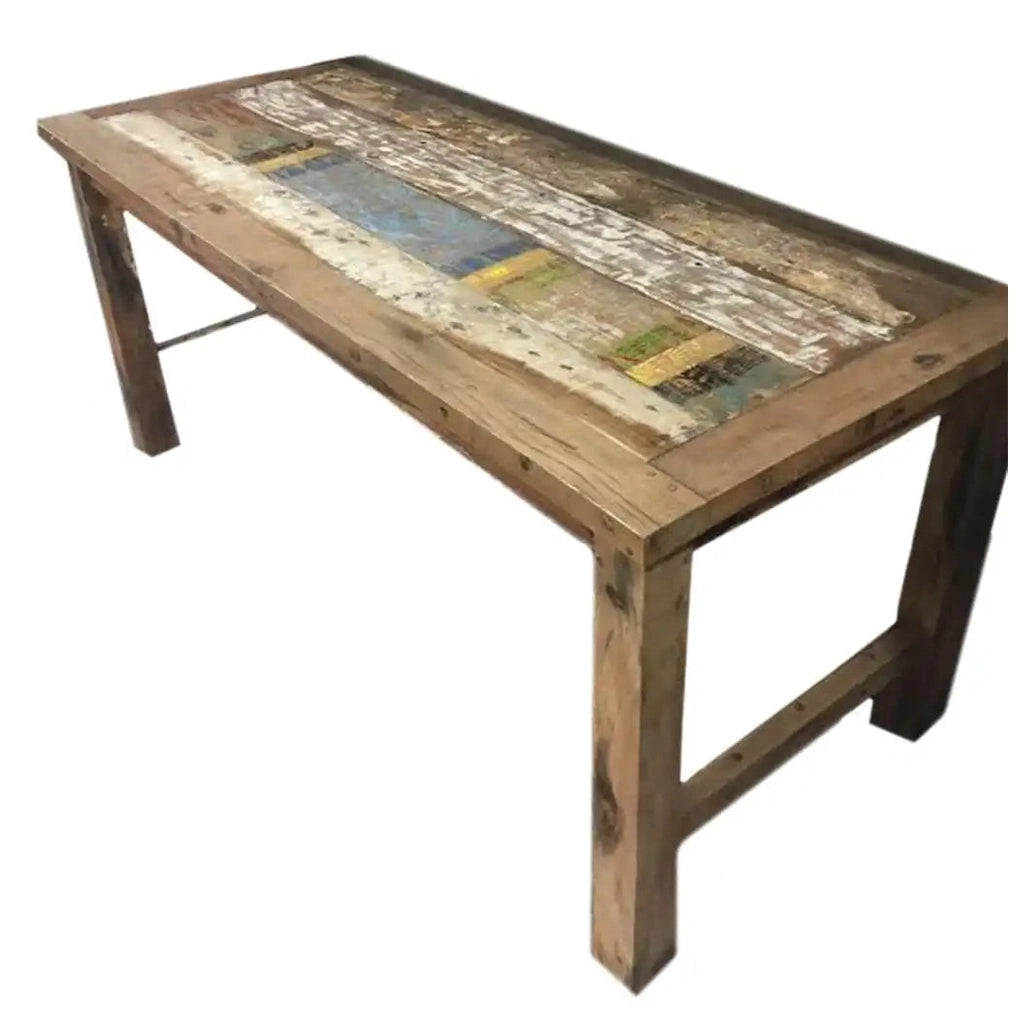 Ancient Wisdom Recycled Teakwood Dinning Table 1.8 m - Wooden Dining Table Furniture > Tables > Kitchen & Dining Room Tables > Recycled Tables > Teakwood Dinning Tables 1.8 m emmy-jane-boutique.myshopify.com