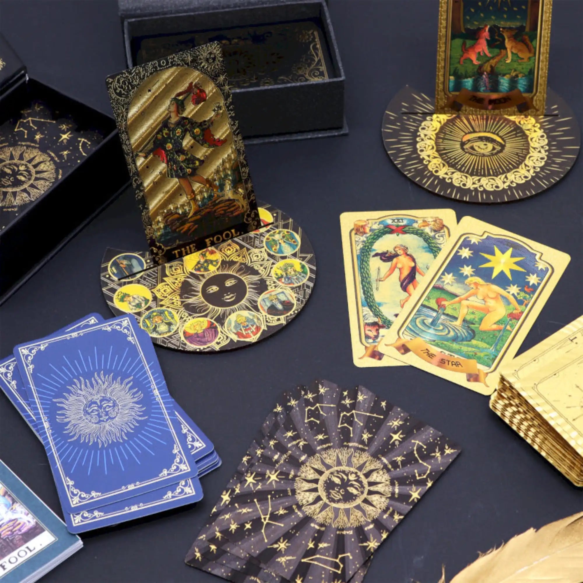 Ancient Wisdom Tarot Cards Gift Set With Guide Book & Gift Box Arts & Entertainment > Hobbies & Creative Arts > Magic & Novelties > Tarot Cards > Tarot Cards Gift Set With Guide Book & Gift Box emmy-jane-boutique.myshopify.com