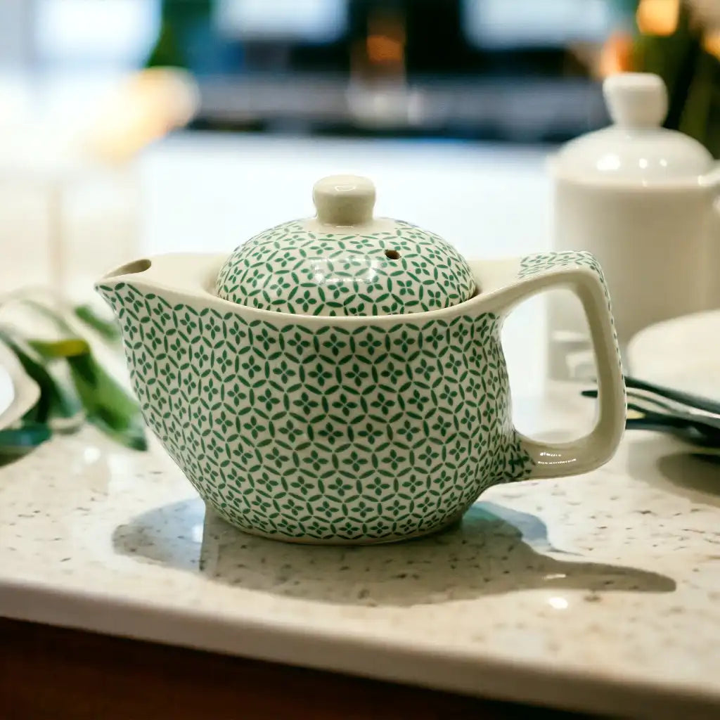 Emmy Jane Small Herbal Teapot with Built In Strainer - Ceramic Diffuser Tea Pot Home & Garden > Kitchen & Dining > Tableware > Coffee Servers & Tea Pots - Teapots > Infuser Teapots > Herbal Tea Makers > Ceramic Teapots emmy-jane-boutique.myshopify.com