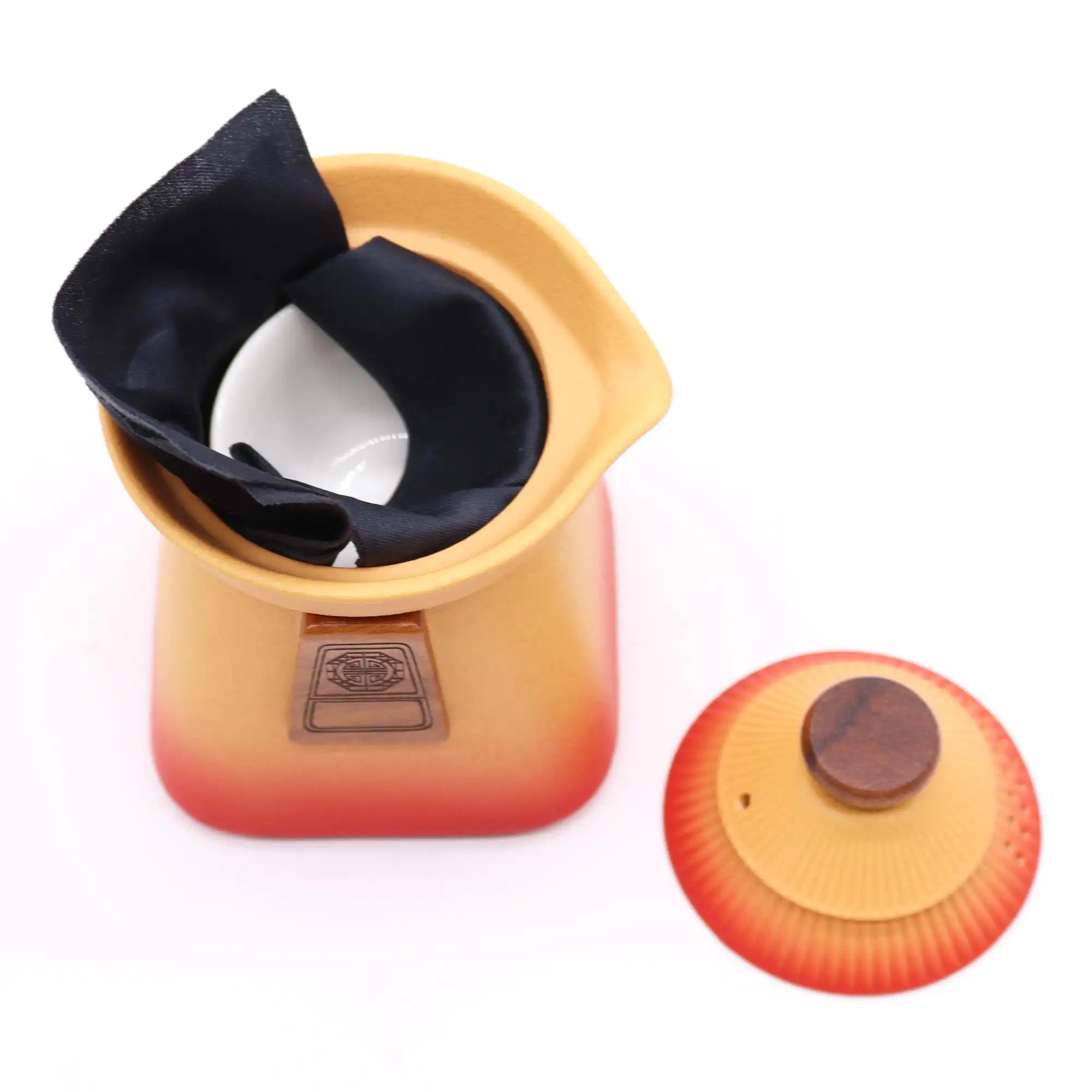 Emmy Jane Temple Teapot Set & Cups Ceramic Blue or Orange Home & Garden > Kitchen & Dining > Tableware > Coffee & Tea Sets emmy-jane-boutique.myshopify.com