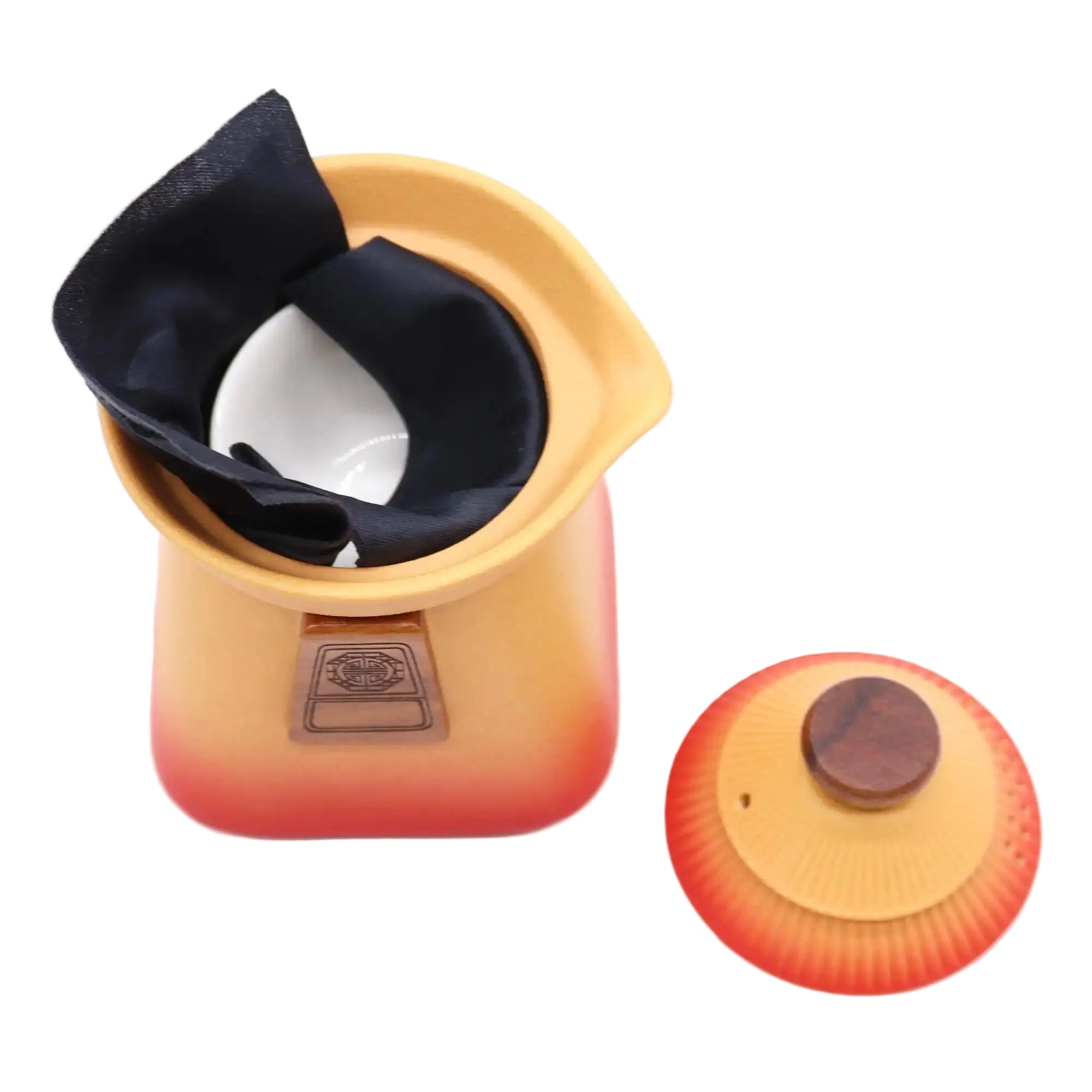 Emmy Jane Temple Teapot Set & Cups Ceramic Blue or Orange Home & Garden > Kitchen & Dining > Tableware > Coffee & Tea Sets emmy-jane-boutique.myshopify.com