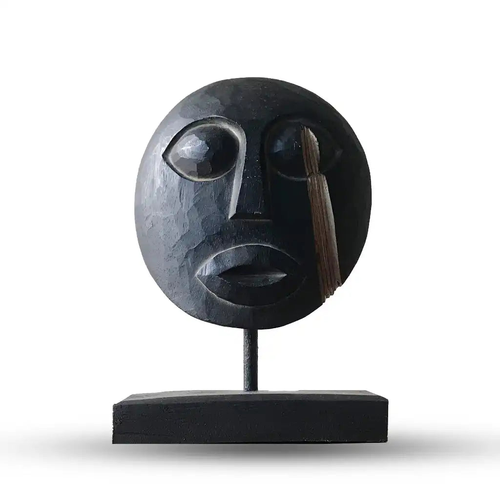 Ancient Wisdom Wooden Carved Decorative Ornaments - Timor Tribal Decorative Mask Home & Garden > Decor > Artwork > Sculptures & Statues > Wooden Carved Decorative Ornaments > Timor Tribal Decorative Masks emmy-jane-boutique.myshopify.com