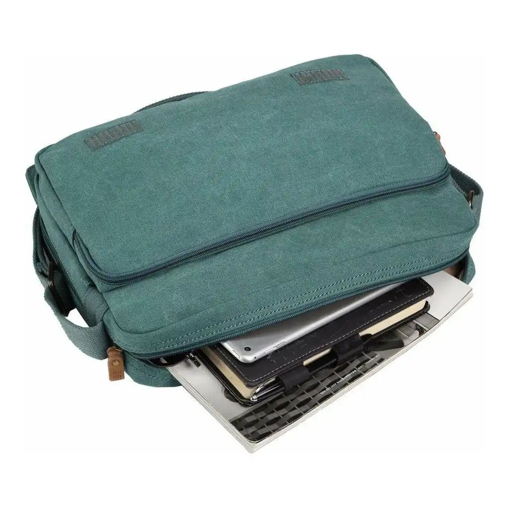 Troop London Canvas Messenger Bag - Troop London Classic - 6 Great Colours 3032 - Apparel & Accessories > Handbags, Wallets & Cases > Handbags > Crossbody Bags emmy-jane-boutique.myshopify.com