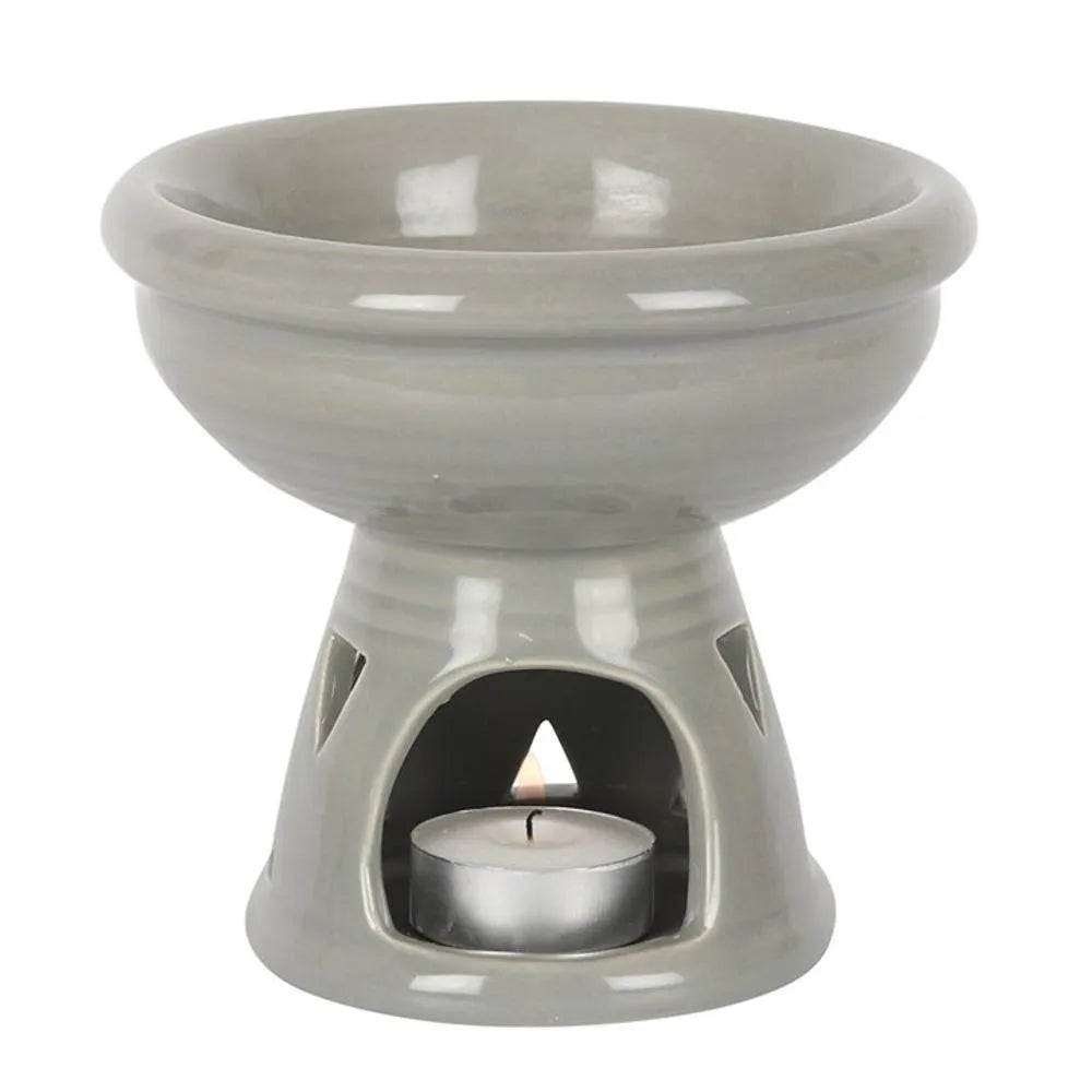 Grey Deep Bowl Oil Burner emmy-jane-boutique.myshopify.com