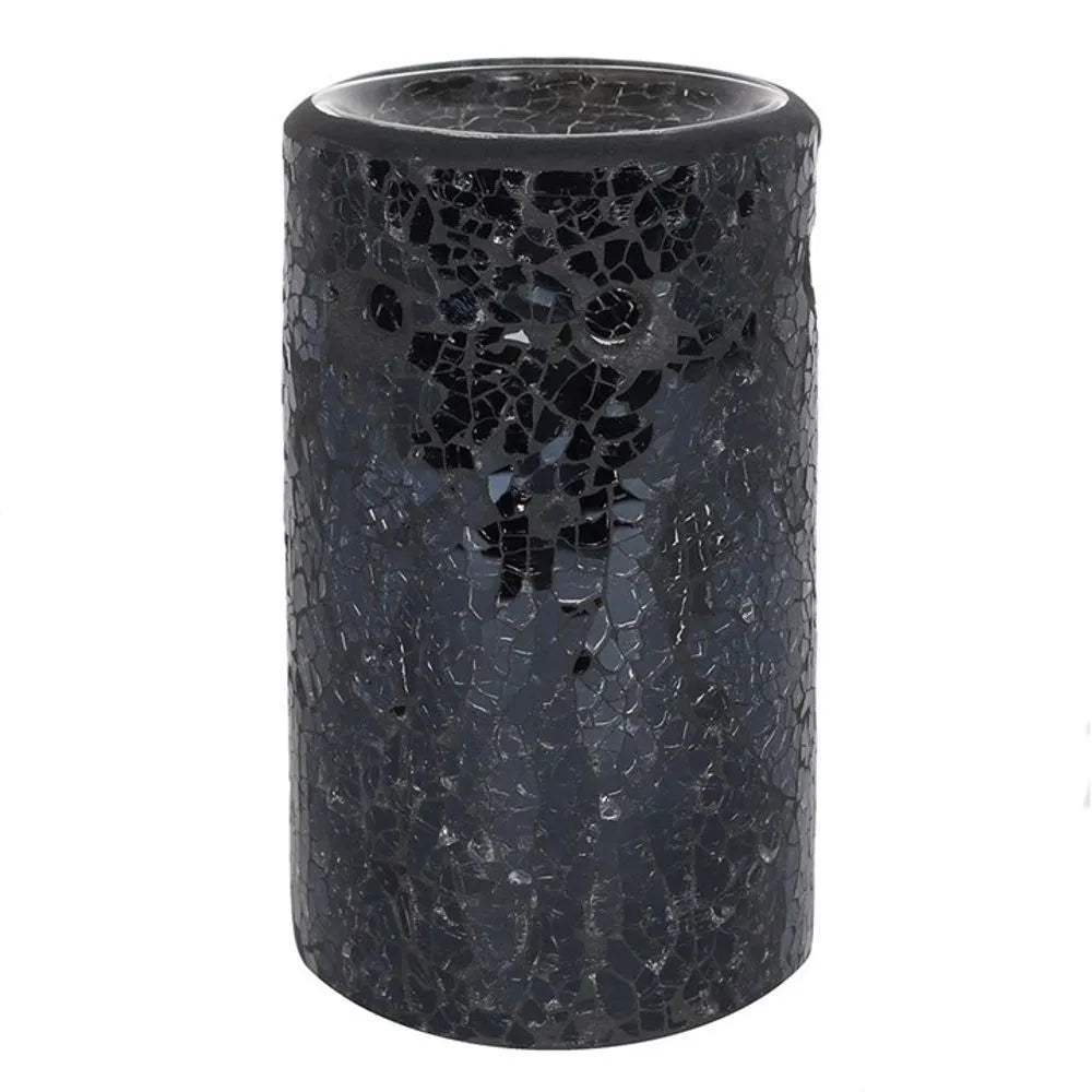 Something Different Oil & Wax Burner - Black Crackle Glass - Home Fragrance Oil Diffuser Home & Garden > Decor > Home Fragrance Accessories > Aroma Diffusers > Ceramic Oil Burners > Black Crackle Glass Oil Burners emmy-jane-boutique.myshopify.com