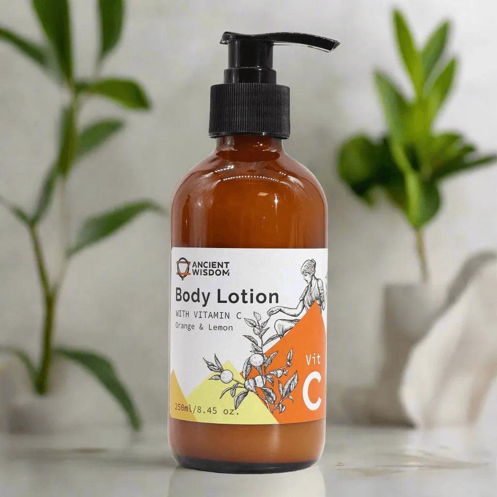Ancient Wisdom Vitamin C Body Lotion – Orange & Lemon Aromatherapy Body Cream Health & Beauty > Personal Care > Cosmetics > Skin Care > Lotion & Moisturizer > Body Cream > Ancient Wisdom Body Cream> Vitamin C Hand & Body Lotions emmy-jane-boutique.myshopify.com