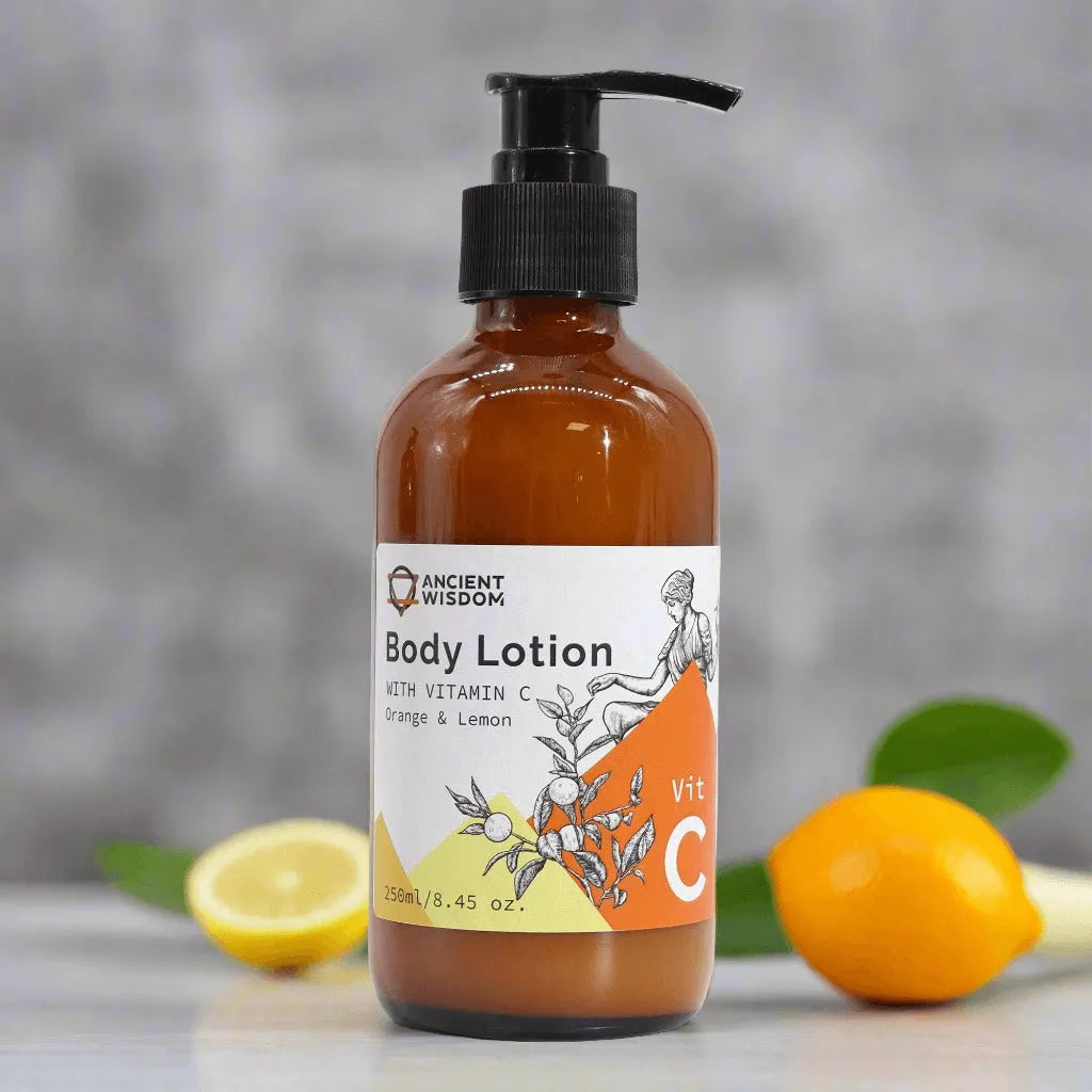 Ancient Wisdom Vitamin C Body Lotion – Orange & Lemon Aromatherapy Body Cream Health & Beauty > Personal Care > Cosmetics > Skin Care > Lotion & Moisturizer > Body Cream > Ancient Wisdom Body Cream> Vitamin C Hand & Body Lotions emmy-jane-boutique.myshopify.com