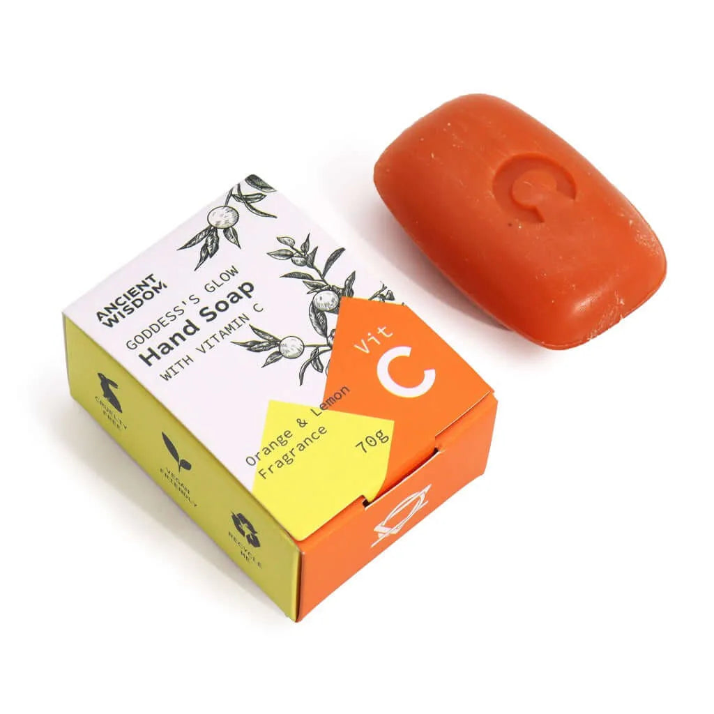 Ancient Wisdom Vitamin C Hand Soap with Essential Oils - Nourishing & Revitalising Health & Beauty > Personal Care > Cosmetics > Bath & Body > Bar Soap > SLS & Paraben Free Soaps > Vitamin C Soap with Essential Oils emmy-jane-boutique.myshopify.com