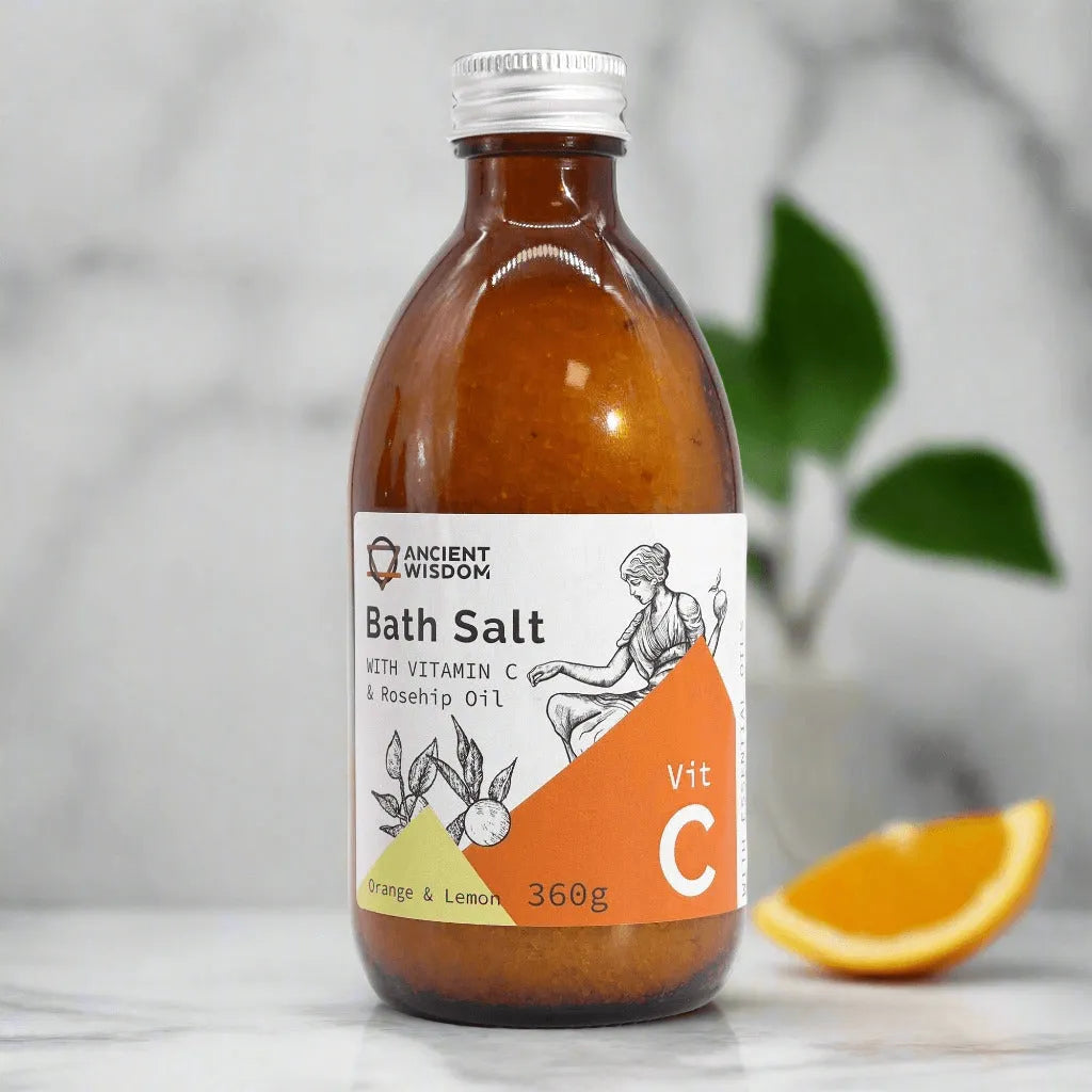 Ancient Wisdom Vitamin C Bath Salt - Himalayan Salt and Essential Oils Health & Beauty > Personal Care > Cosmetics > Bath & Body > Bath Additives > Bath Salts > Bath Salts Gift Sets > Aromatherapy Bath Salt Gift Set > Vitamin C Bath Salt > Himalayan Salt and Essential Oils emmy-jane-boutique.myshopify.com
