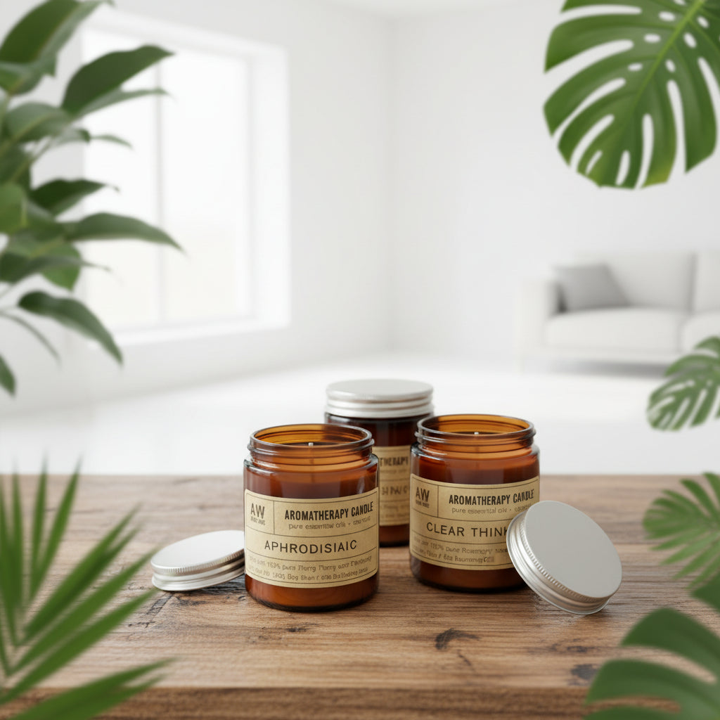 Ancient Wisdom Natural Aromatherapy Soy Wax Candles - Hand Poured - Vegan Friendly Home & Garden > Decor > Home Fragrances > Candles > Soy Wax Candles > Vegan Candles > Natural Aromatherapy Soy Wax Candles emmy-jane-boutique.myshopify.com