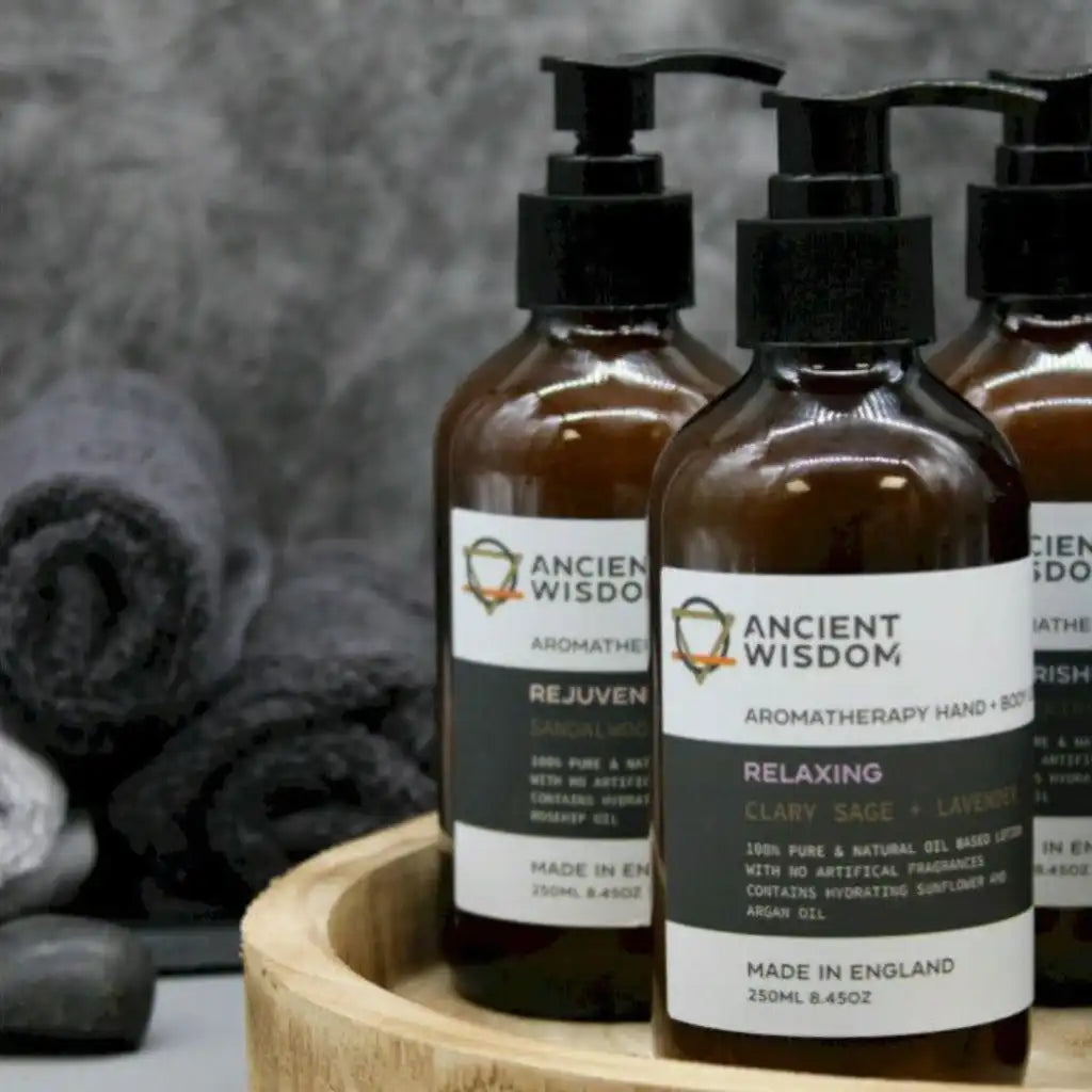 Ancient Wisdom Aromatherapy Hand & Body Lotion - 100% Pure & Natural - Vegan Health & Beauty > Personal Care > Cosmetics > Skin Care > Lotion & Moisturizer > Body Cream > Aromatherapy Hand & Body Lotion > Pure & Natural Hand & Body Cream emmy-jane-boutique.myshopify.com