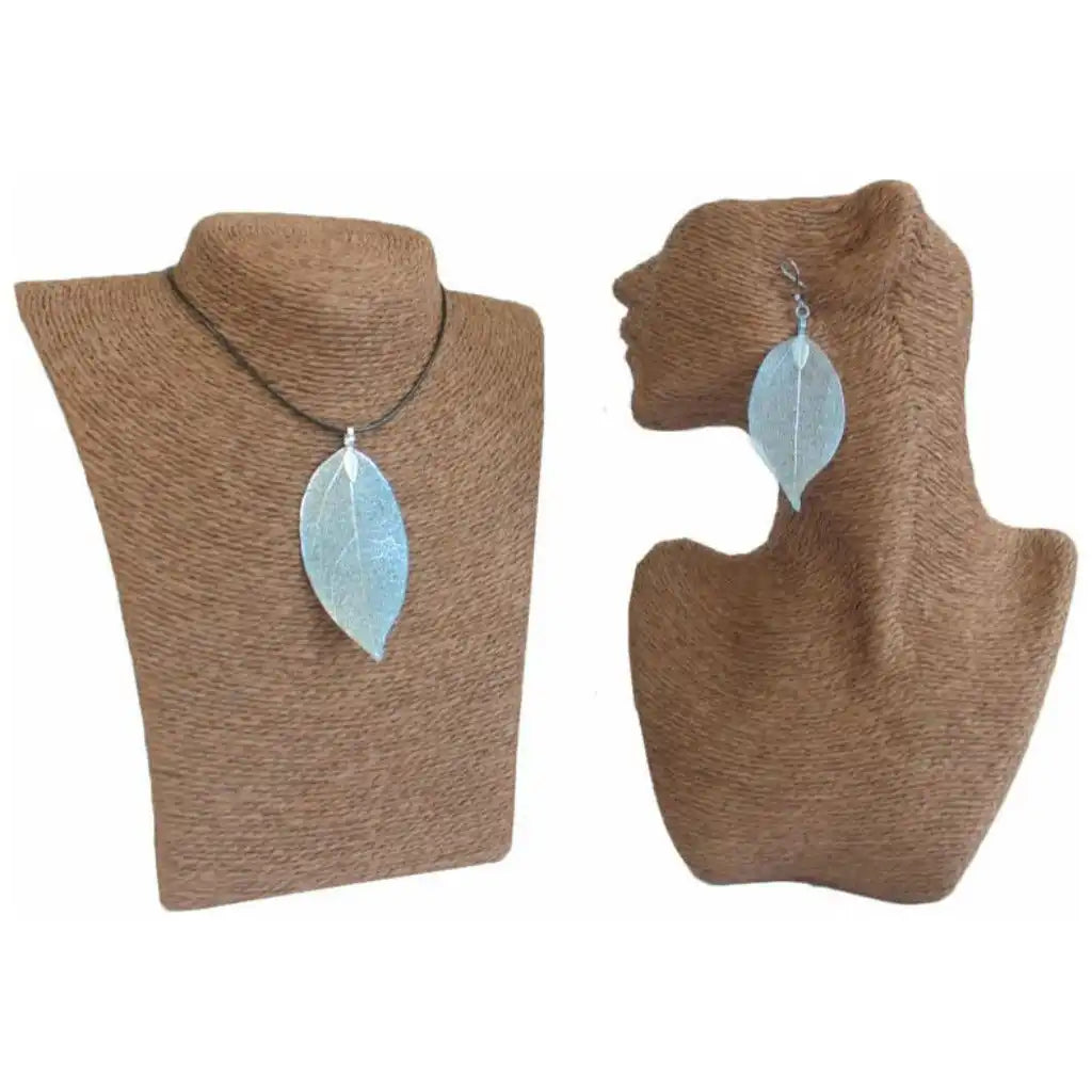 Ancient Wisdom Real Leaf Jewellery Set - Necklace & Earrings - Gold Clothing & Accessories > Jewellery & Watches > Jewellery Sets > Real Leaf Jewellery Sets emmy-jane-boutique.myshopify.com
