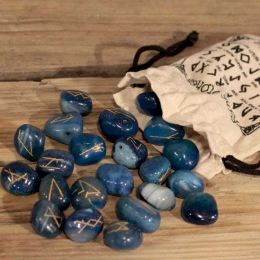Ancient Wisdom Rune Stones Gift Sets in Pouches - Rune Stone Set - 25 Stones & Storage Pouch Arts & Entertainment > Hobbies & Creative Arts > Magic & Novelties > Rune Stone Sets emmy-jane-boutique.myshopify.com