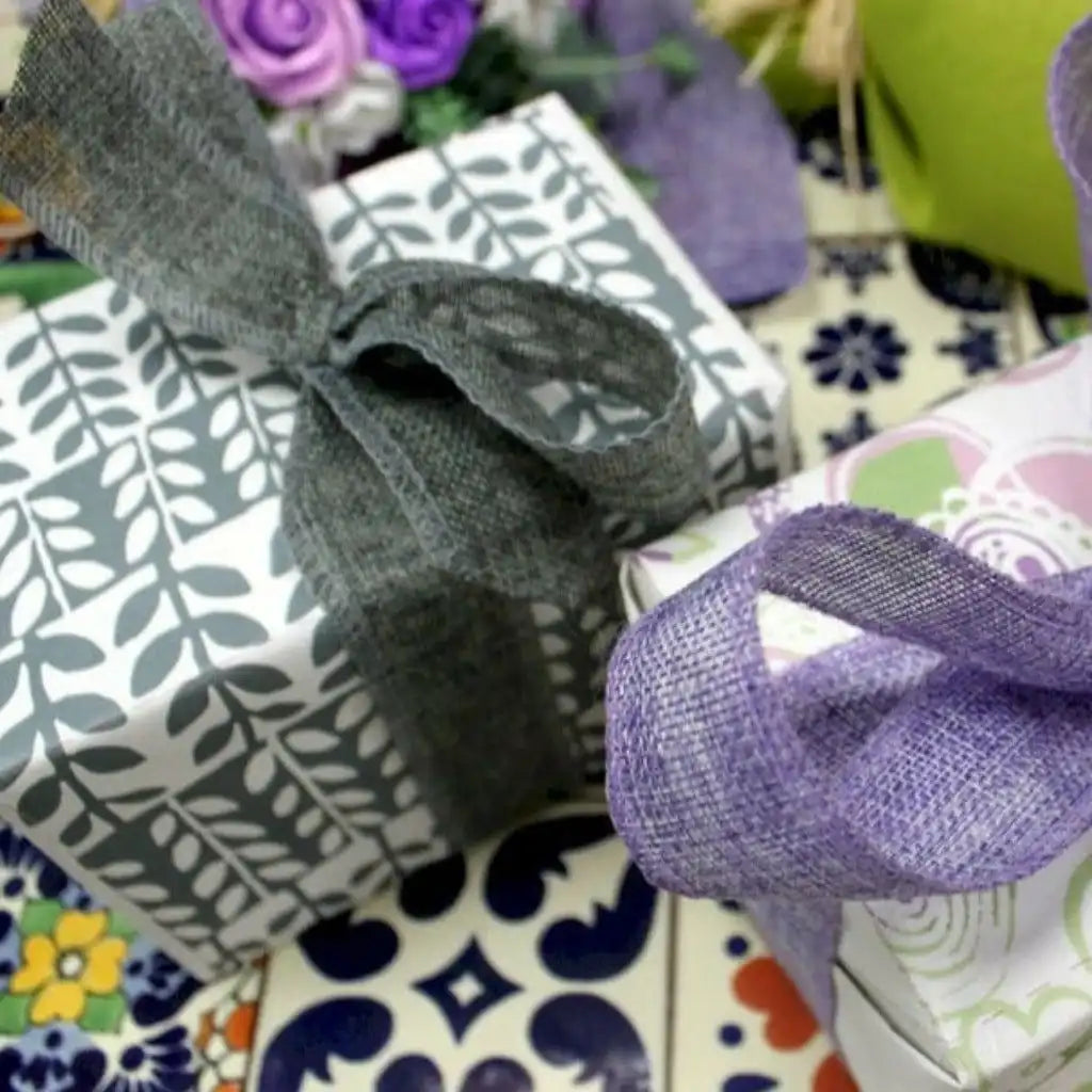 Emmy Jane Gift Wrapping Ribbons - 38mm x 20m - 9 Colours - Natural Texture Arts & Entertainment > Hobbies & Creative Arts > Arts & Crafts > Art & Crafting Materials > Embellishments & Trims > Ribbons & Trim > Gift Wrapping Ribbons emmy-jane-boutique.myshopify.com