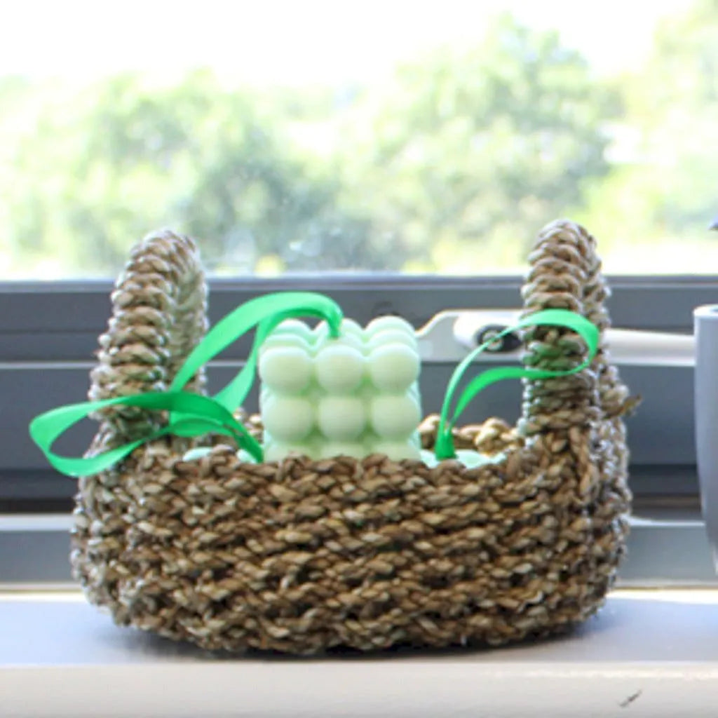 Ancient Wisdom Eco-Friendly Baskets Banana Leaf & Seagrass Square Set of 3 Natural Home Storage Home & Garden > Household Supplies > Storage & Organisation > Household Storage Containers > Storage Baskets emmy-jane-boutique.myshopify.com