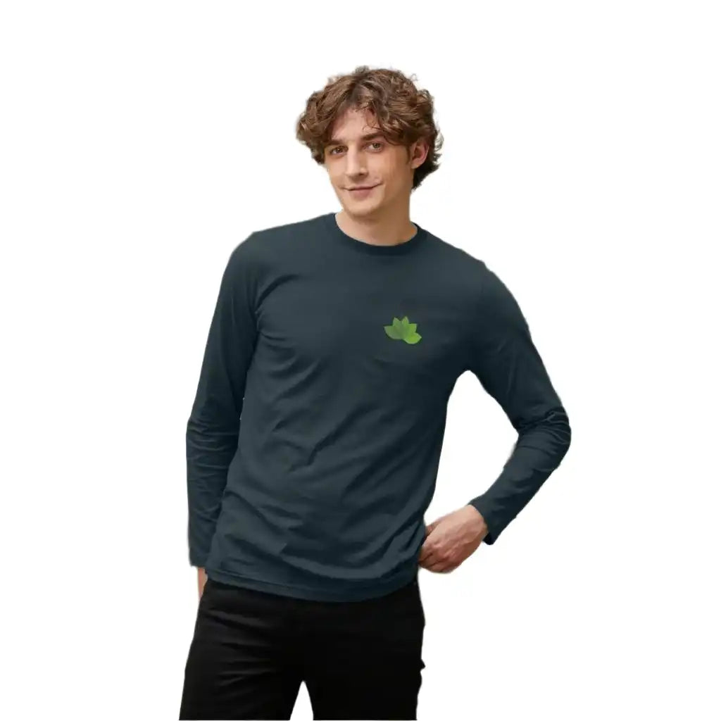 Ejb Mens Long Sleeved Organic Cotton Tee - Vegan Friendly T-shirt - Ejb eco Clothing & Accessories > Clothing > Shirts & Tops> Mens Cotton T-Shirts > Eco-friendly T-Shirts > Organic Cotton T-Shirts > Mens long sleeved Organic Cotton Tee > Vegan Friendly T-shirts > Ejb eco Clothing emmy-jane-boutique.myshopify.com