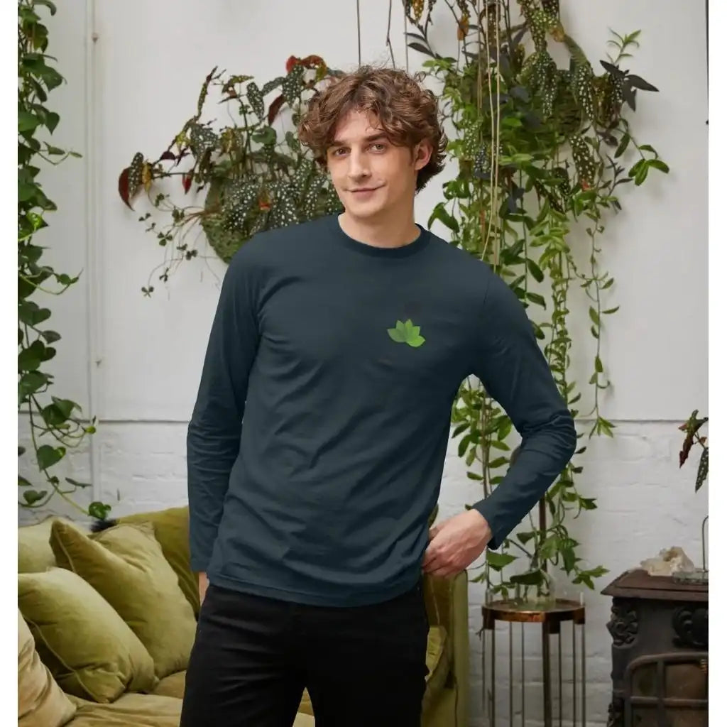 Ejb Mens Long Sleeved Organic Cotton Tee - Vegan Friendly T-shirt - Ejb eco Clothing & Accessories > Clothing > Shirts & Tops> Mens Cotton T-Shirts > Eco-friendly T-Shirts > Organic Cotton T-Shirts > Mens long sleeved Organic Cotton Tee > Vegan Friendly T-shirts > Ejb eco Clothing emmy-jane-boutique.myshopify.com