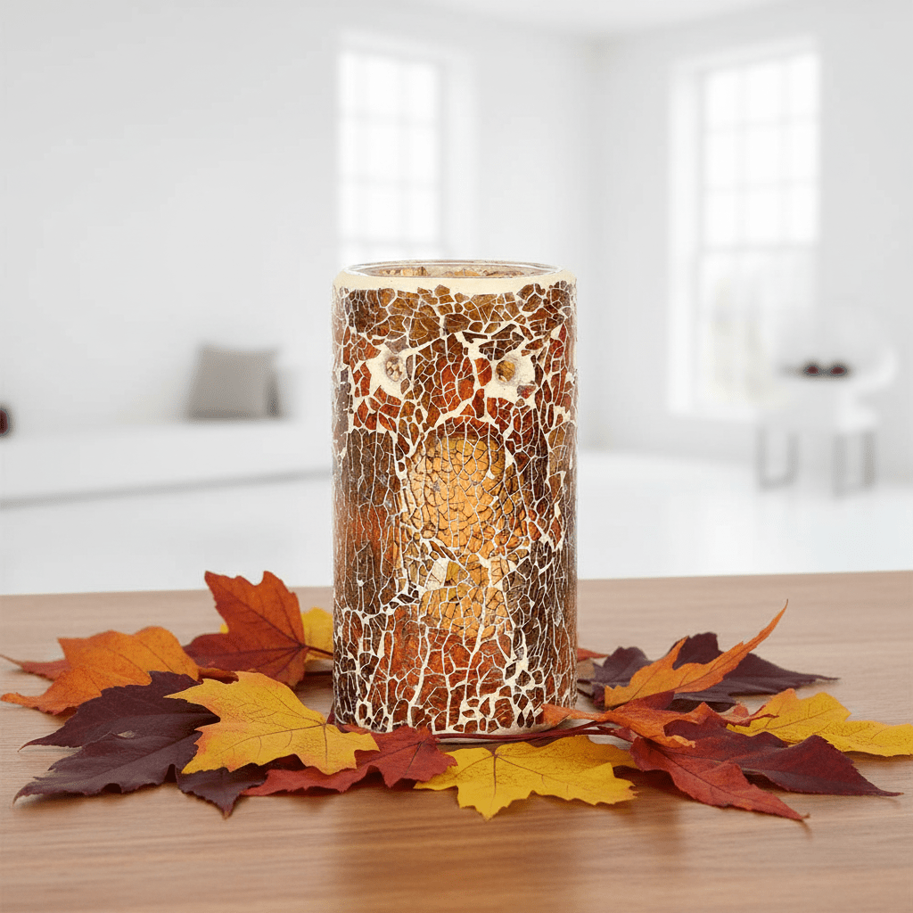 Bronze Crackle Glass Oil Burner: Home Fragrance Diffuser Guide